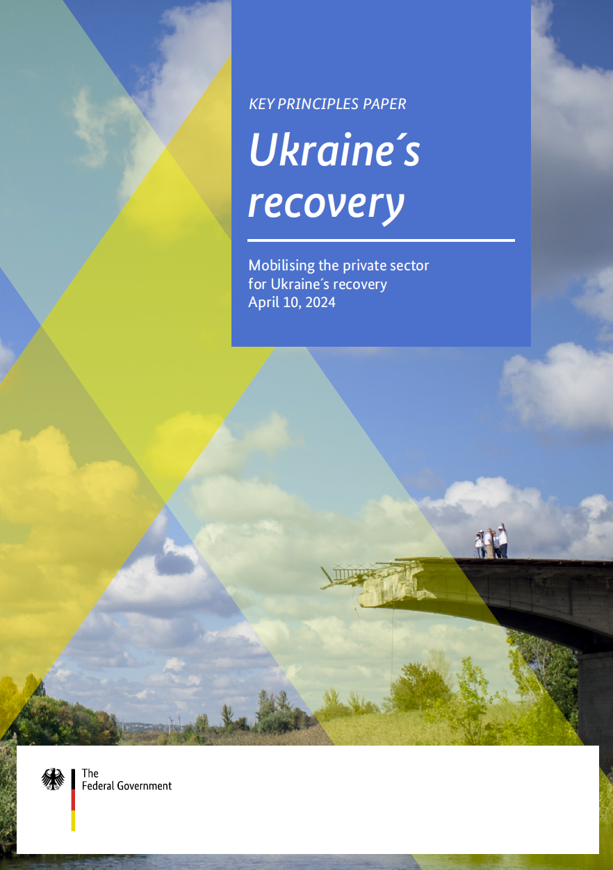 Cover: Key principles paper: Ukraine's recovery