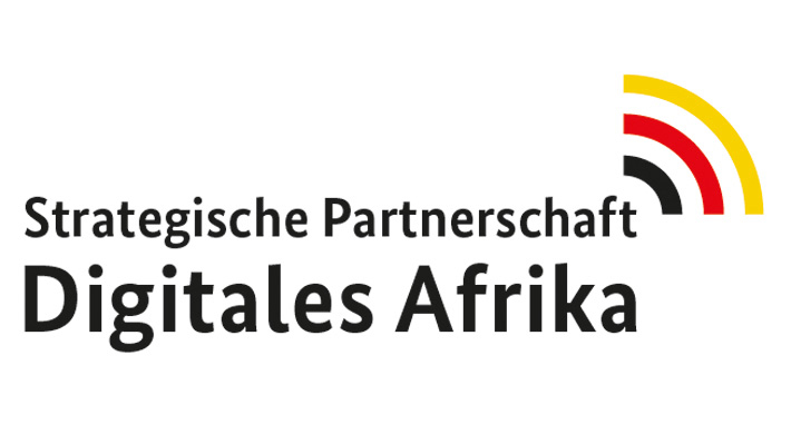 Lo­go: Stra­te­gi­sche Part­ner­schaft Di­gi­ta­les Afri­ka