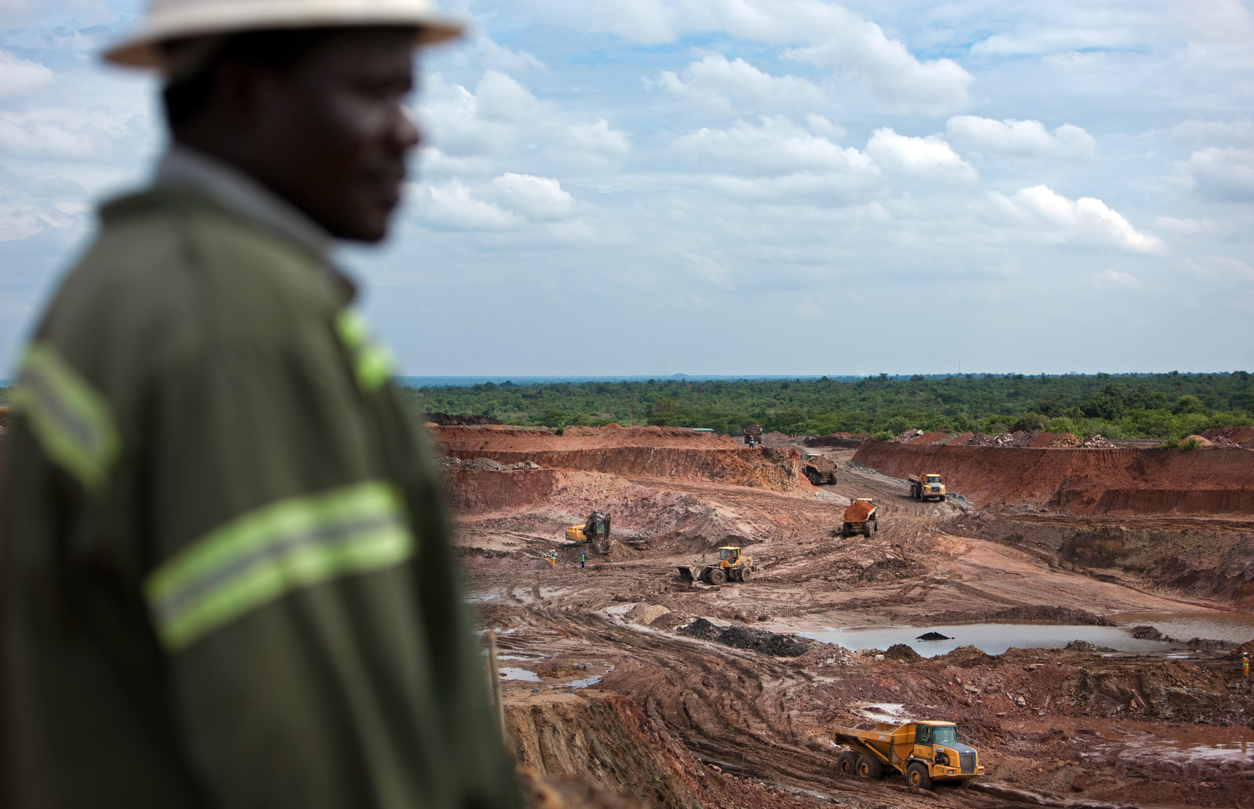 Kupfermine in Kitwe, Sambia
