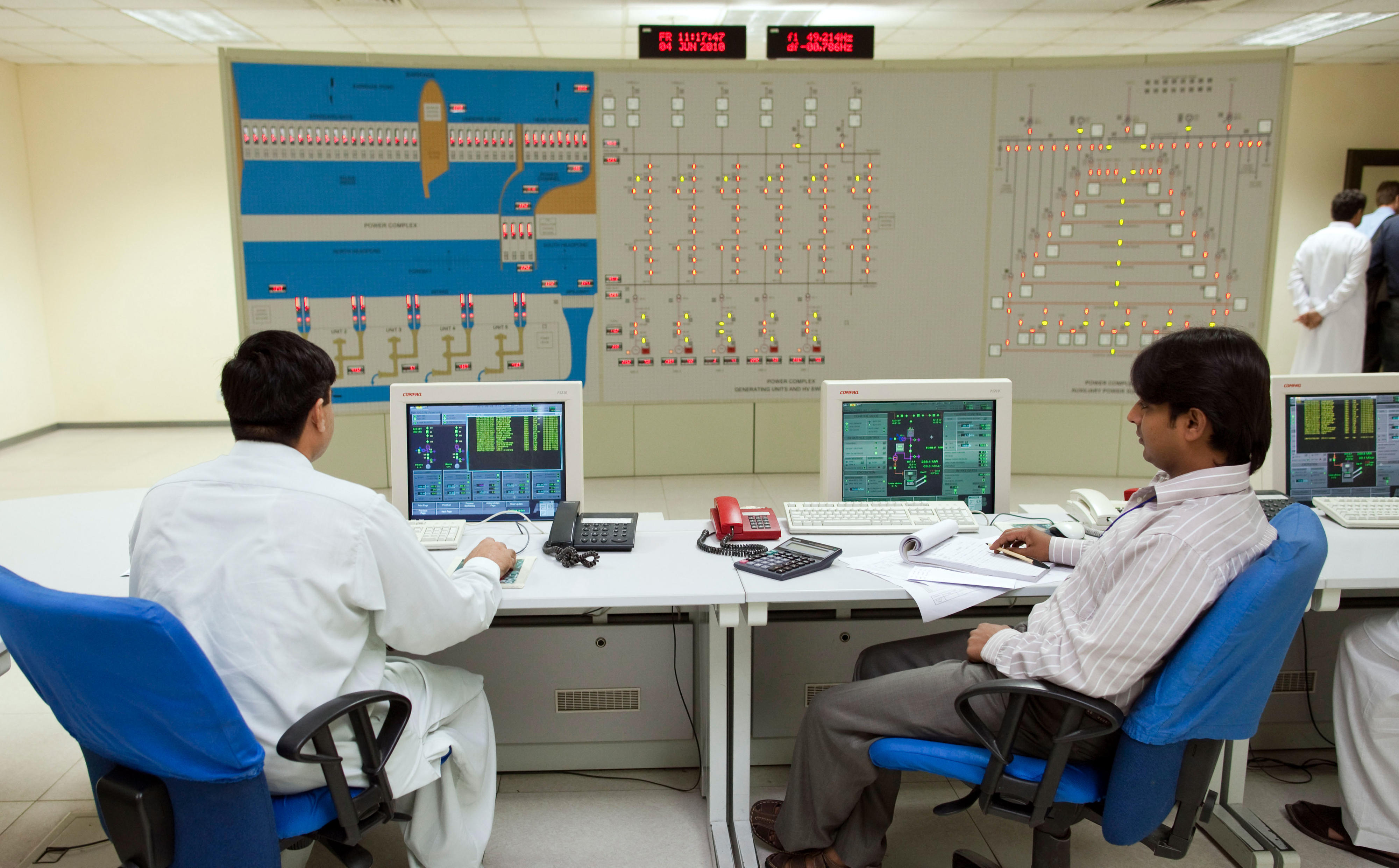 Control centre of the hydropower plant Ghazi Barotha, Pakistan