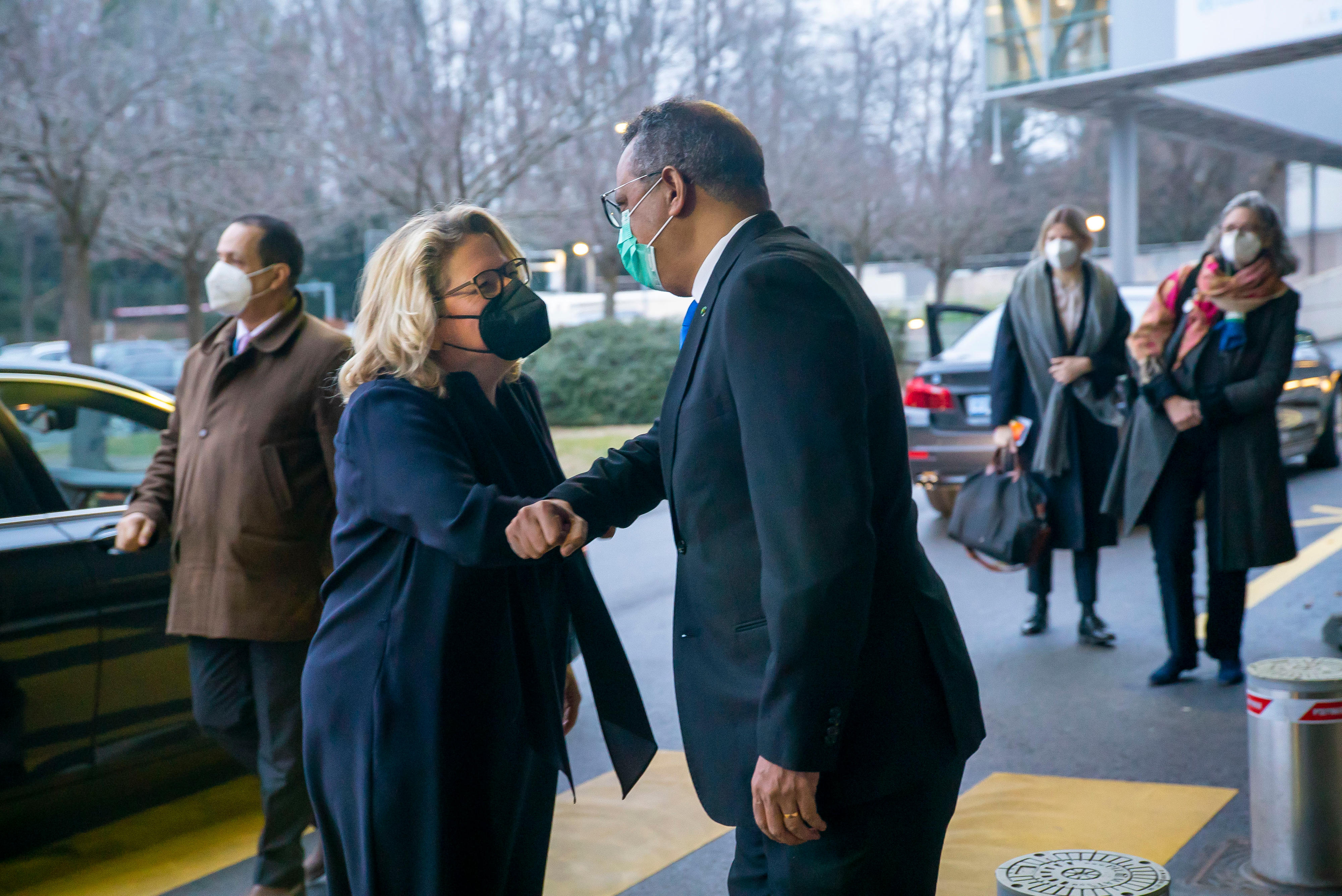 Bundesentwicklungsministerin Svenja Schulze trifft in Genf den WHO-Generaldirektor Dr. Tedros Adhanom Ghebreyesus.