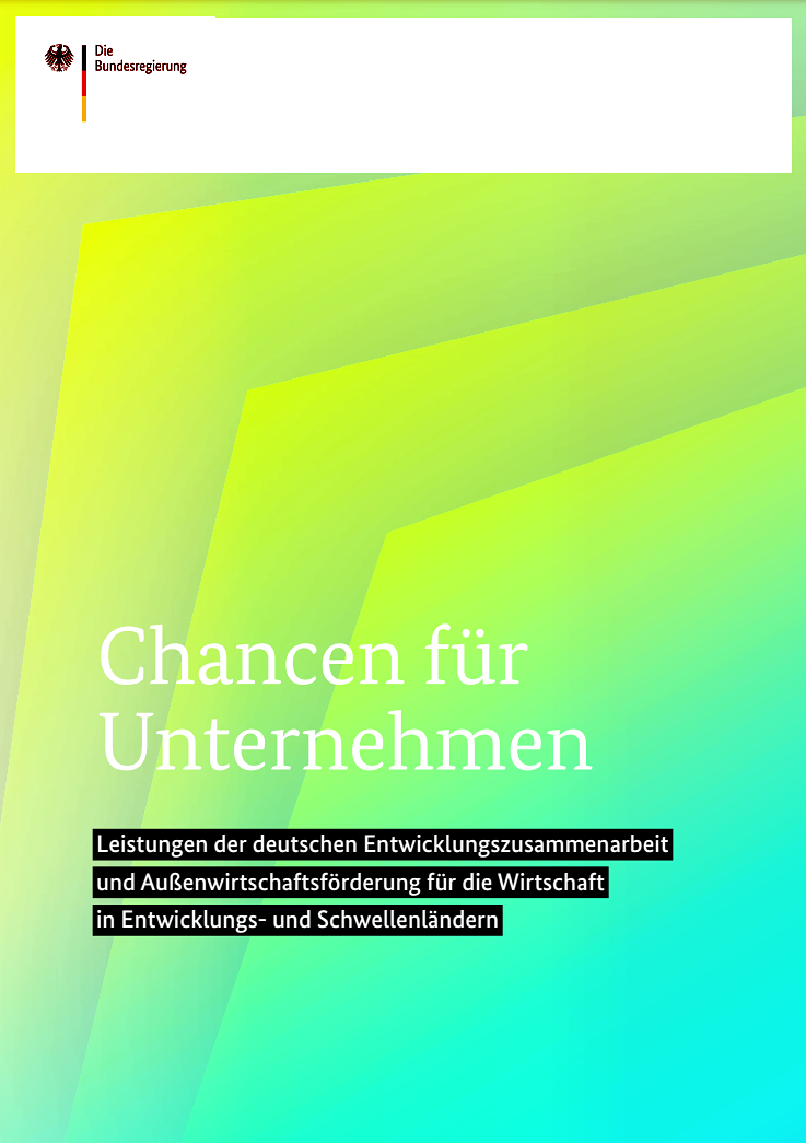 Titelseite der Broschüre "Chancen für Unternehmen"