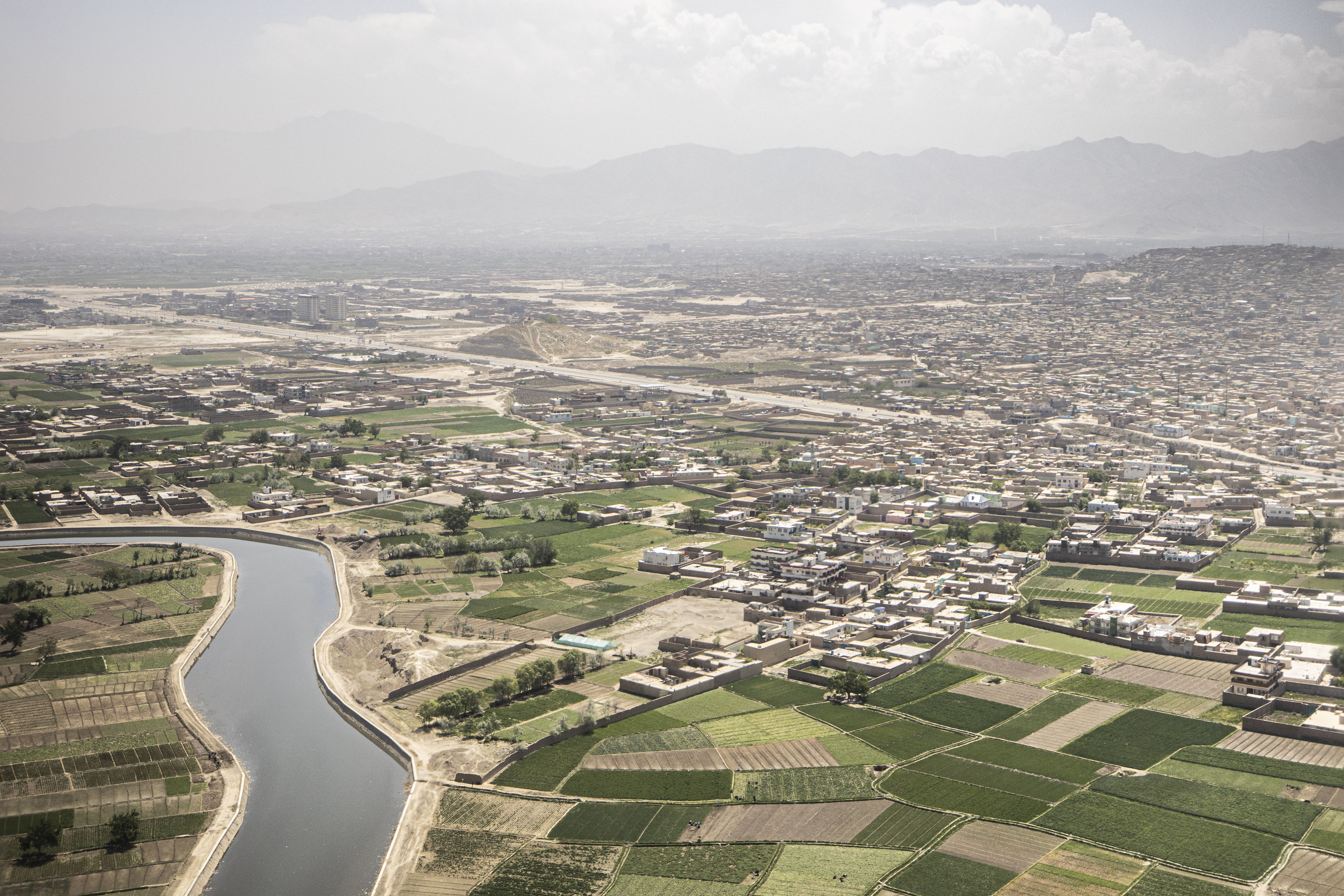 Blick auf Kabul, Afghanistan