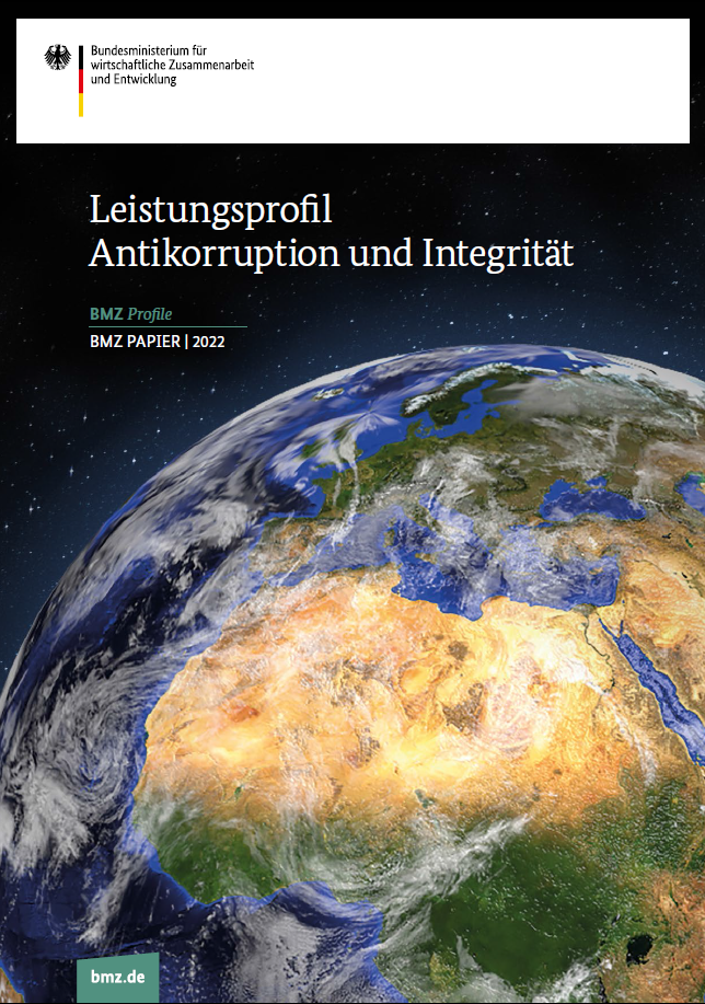 Titelblatt: Leistungsprofil Anti­kor­rup­tion und Inte­gri­​​​​​​​tät