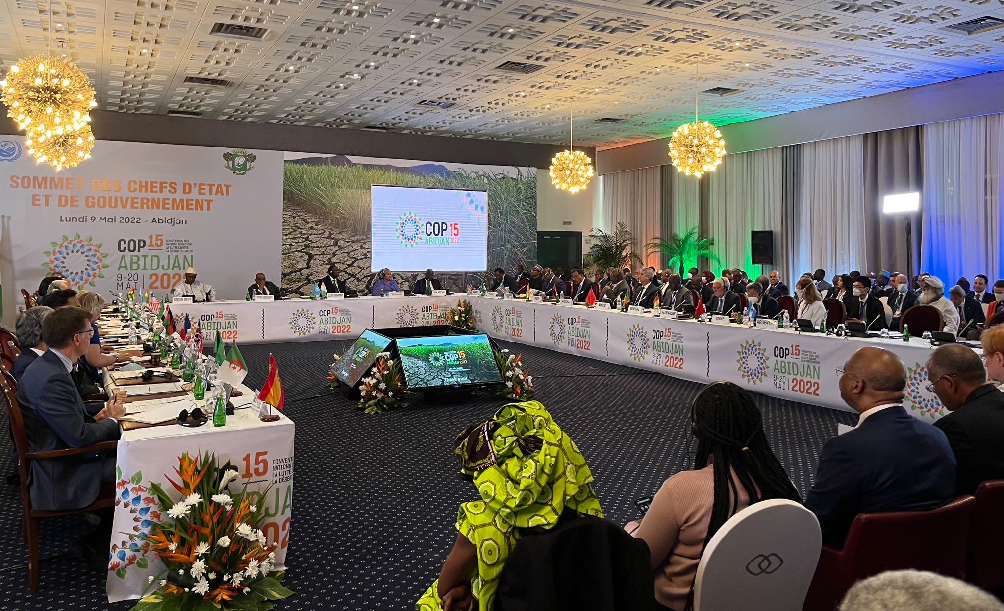 Teilnehmerinnen und Teilnehmer der Vertragsstaatenkonferenz des UNCCD in Abidjan