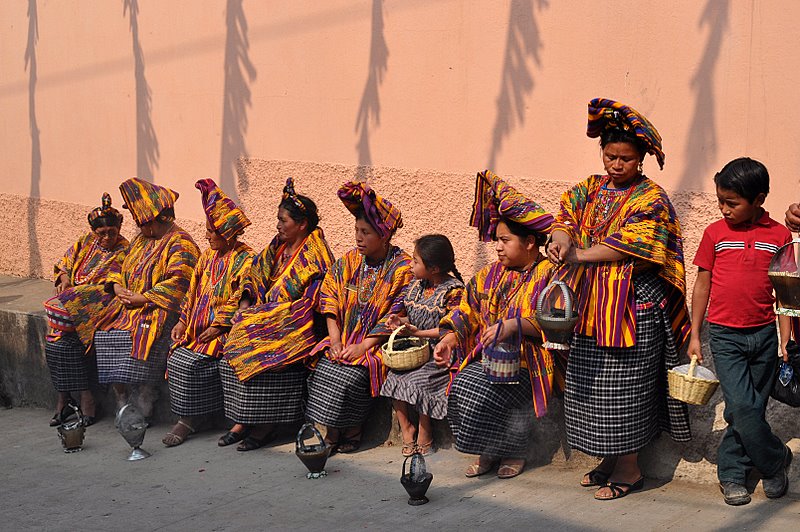 Osterprozession in San Juan Sacatepéquez in Guatemala