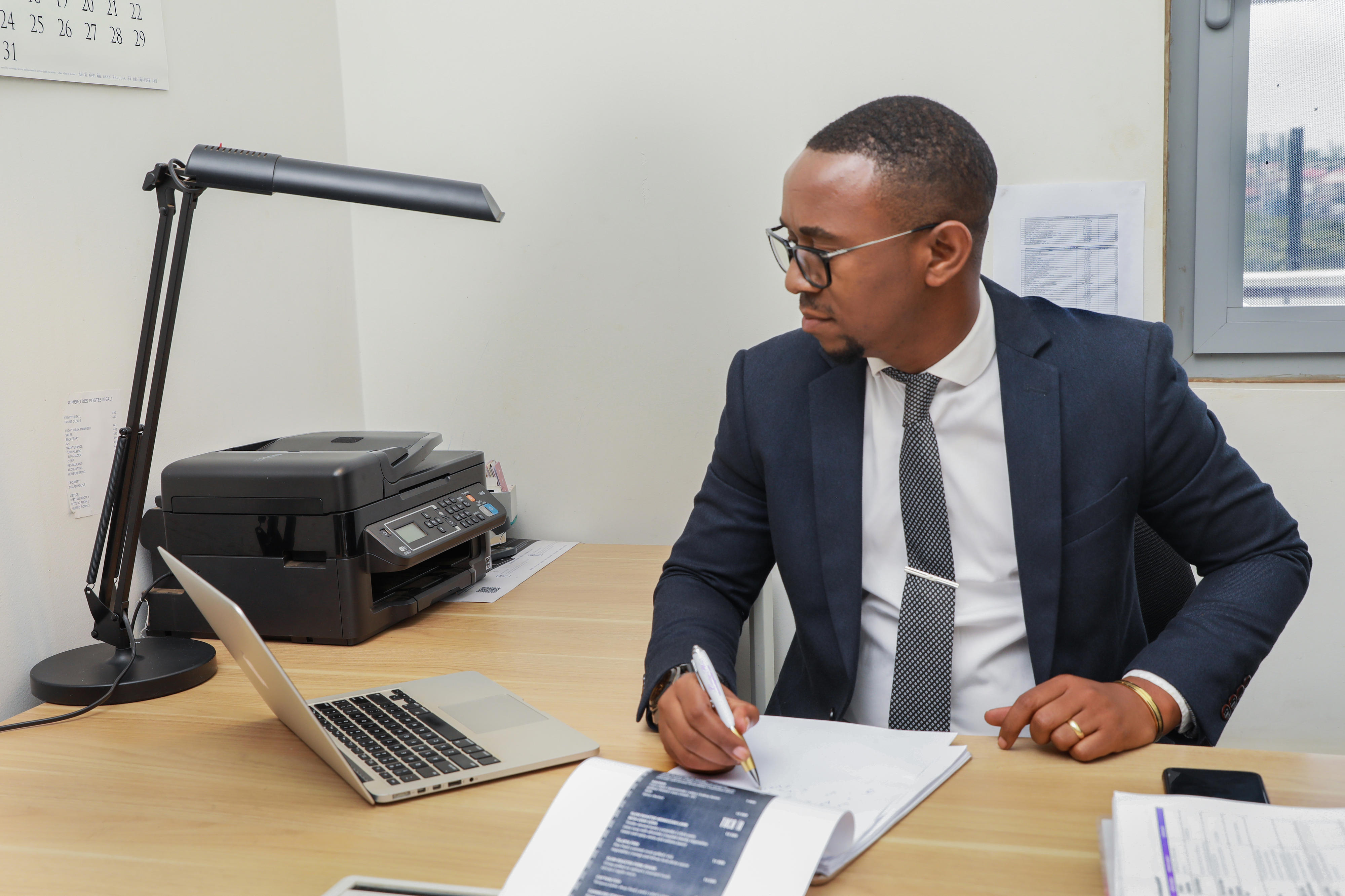 Manager in Südafrika bei der Arbeit