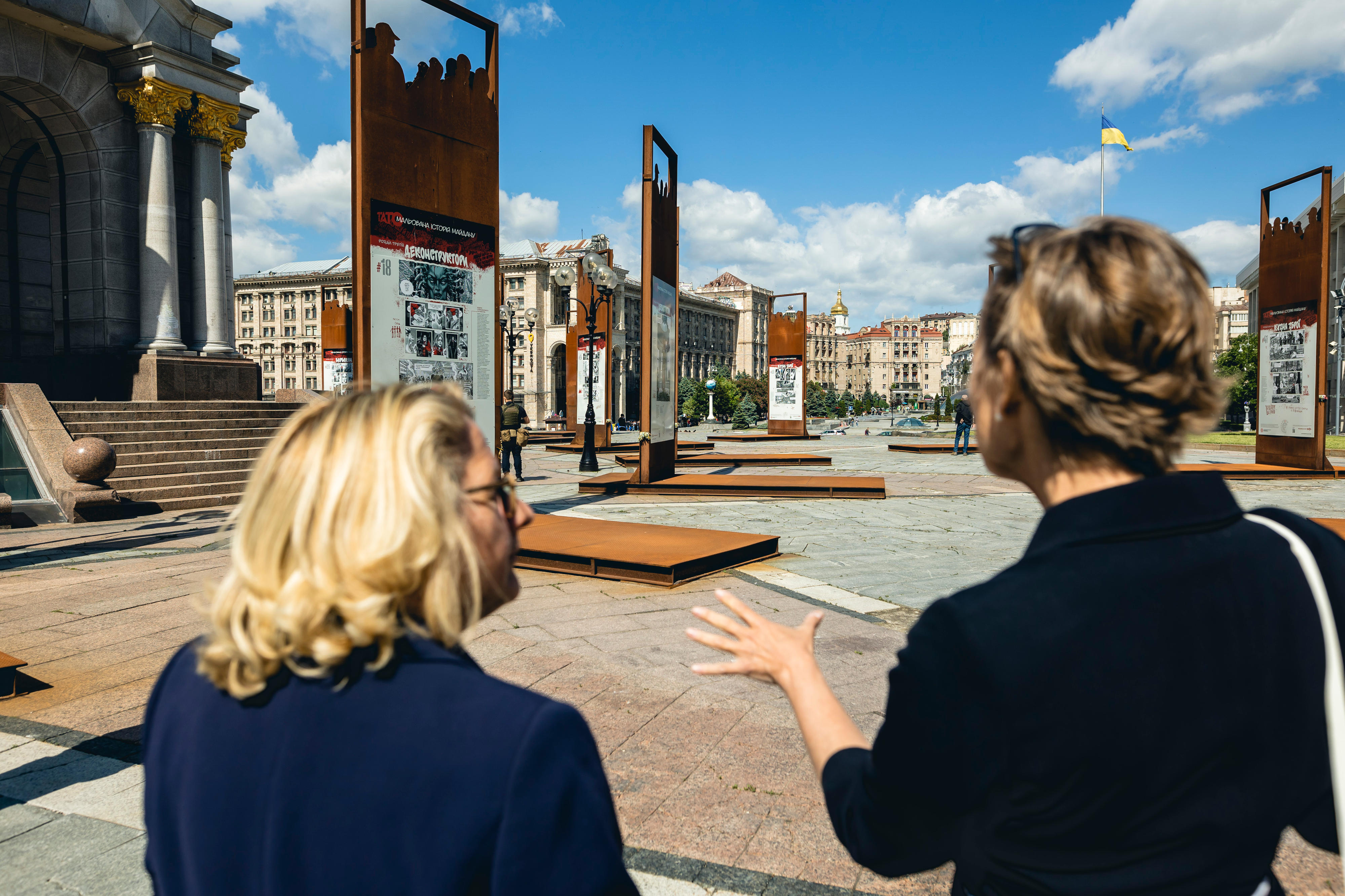 Bundesministerin Svenja Schulze beim Besuch der Stadt Borodyanka