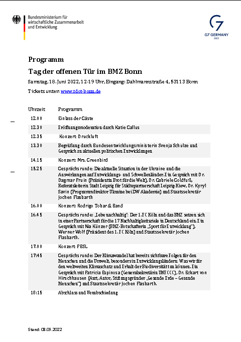cover programm tdot bonn