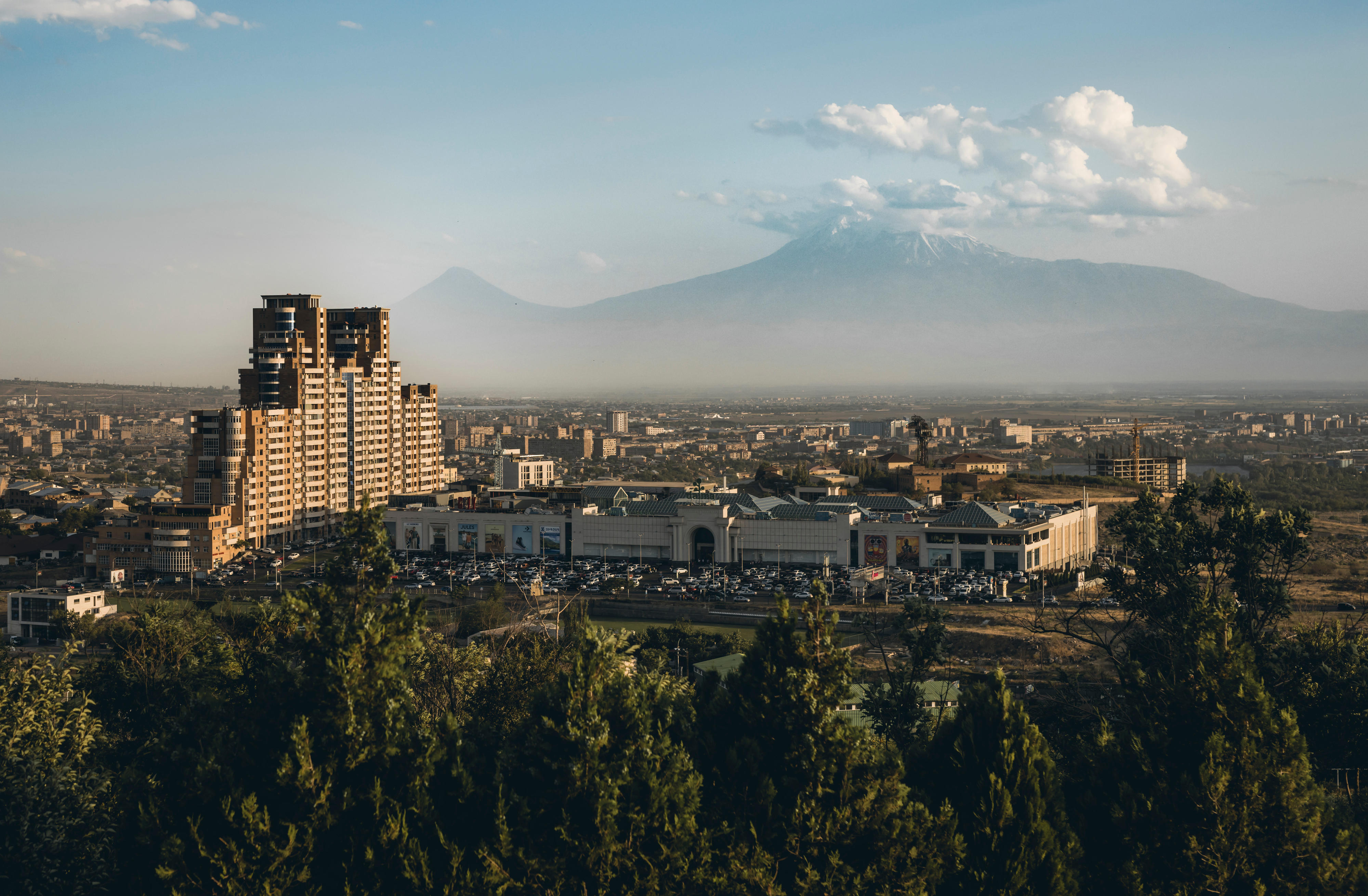 Blick auf Eriwan, Armenien