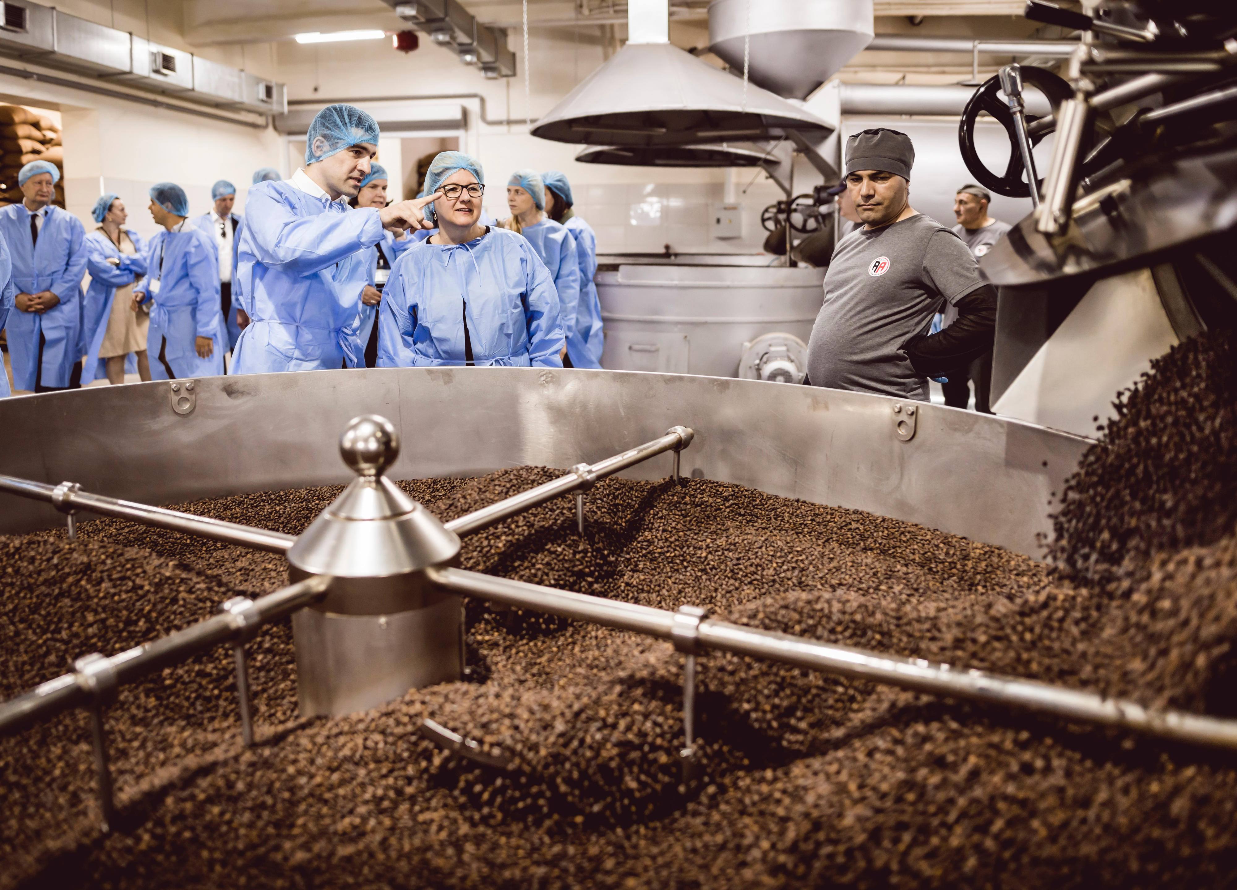 Besuch einer Kaffeerösterei in Eriwan, Armenien