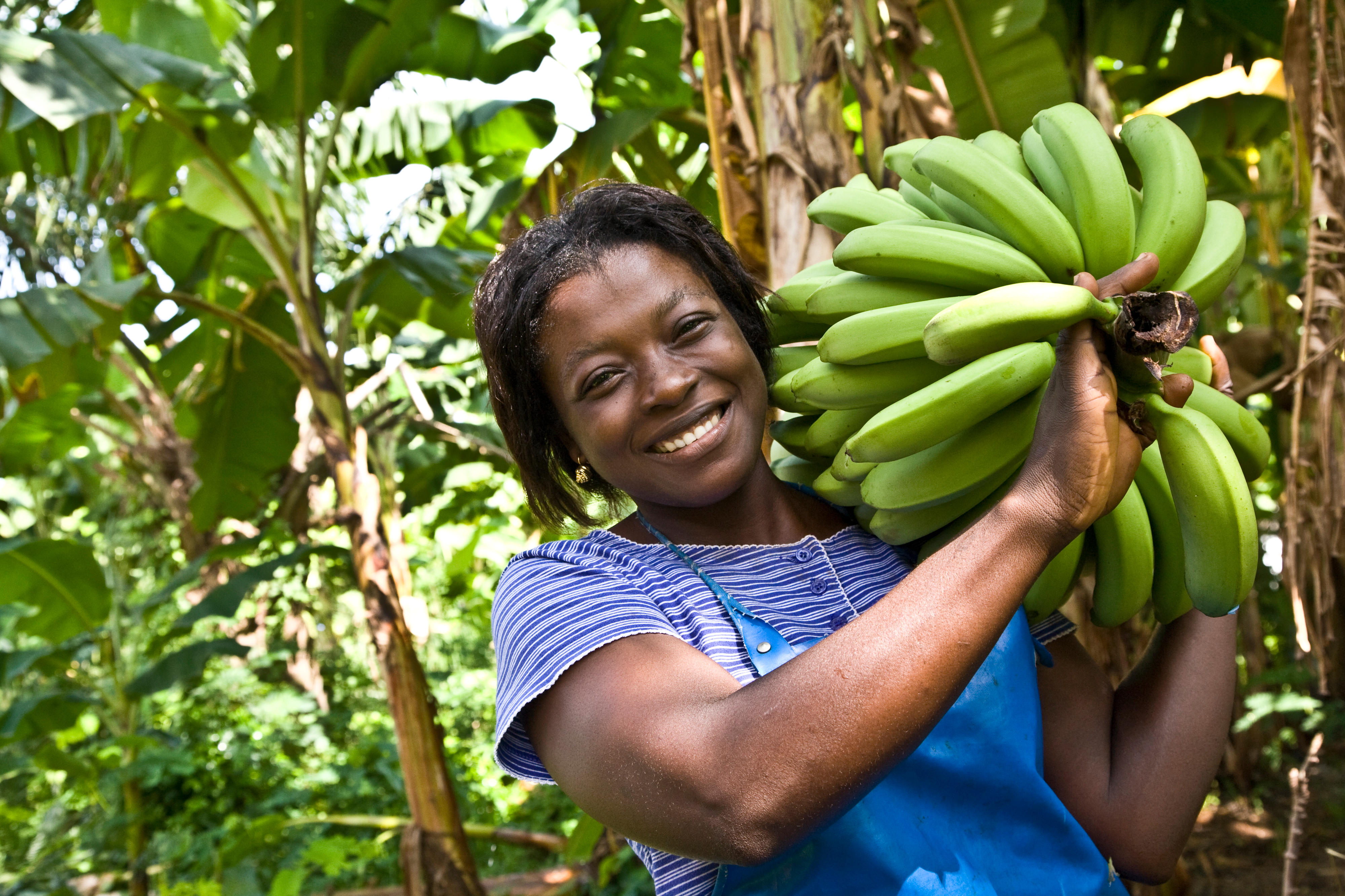 Mable Matetsu von der Fairtrade-Bananen-Organisation Volta River Estates in Ghana