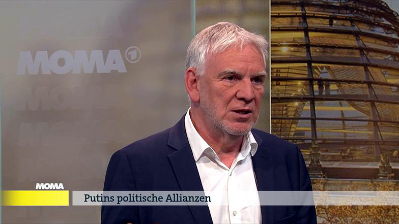 Interview mit Entwicklungs-Staatssekretär Flasbarth in der ARD, Standbild aus dem Video