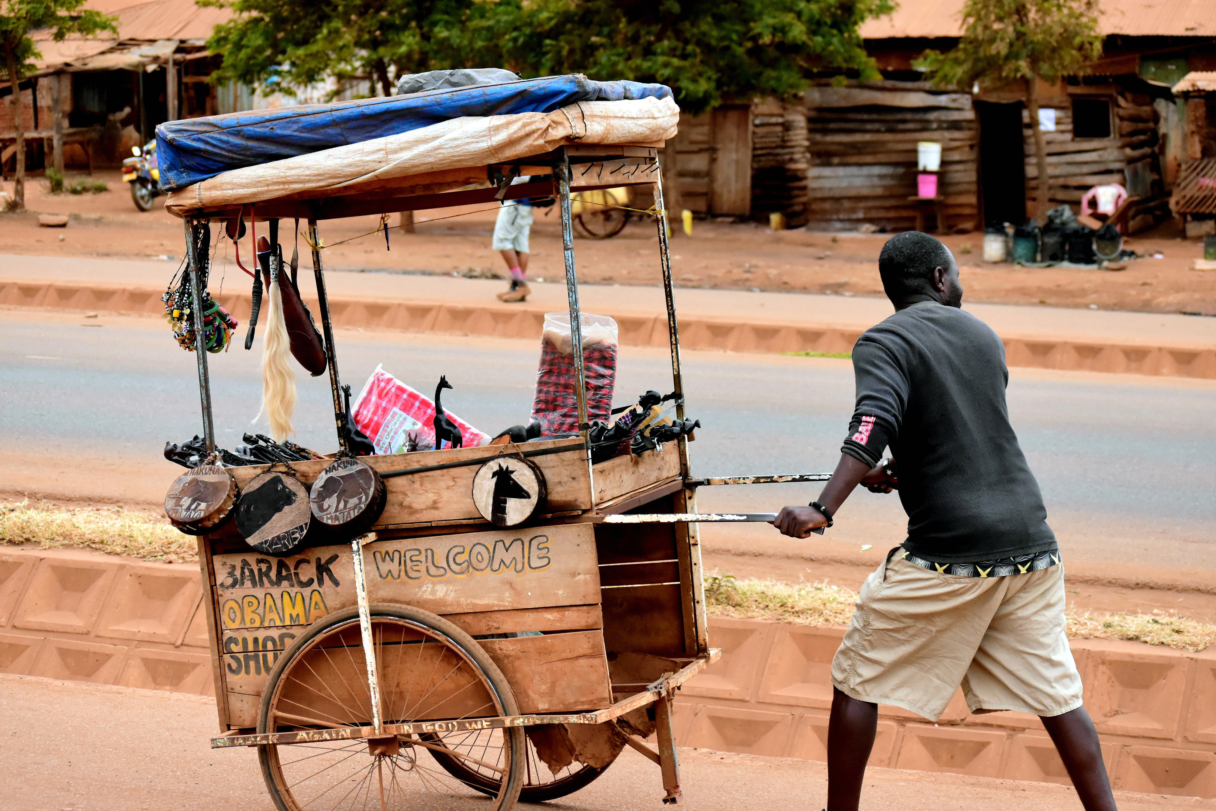 Street vendor in Tanzania