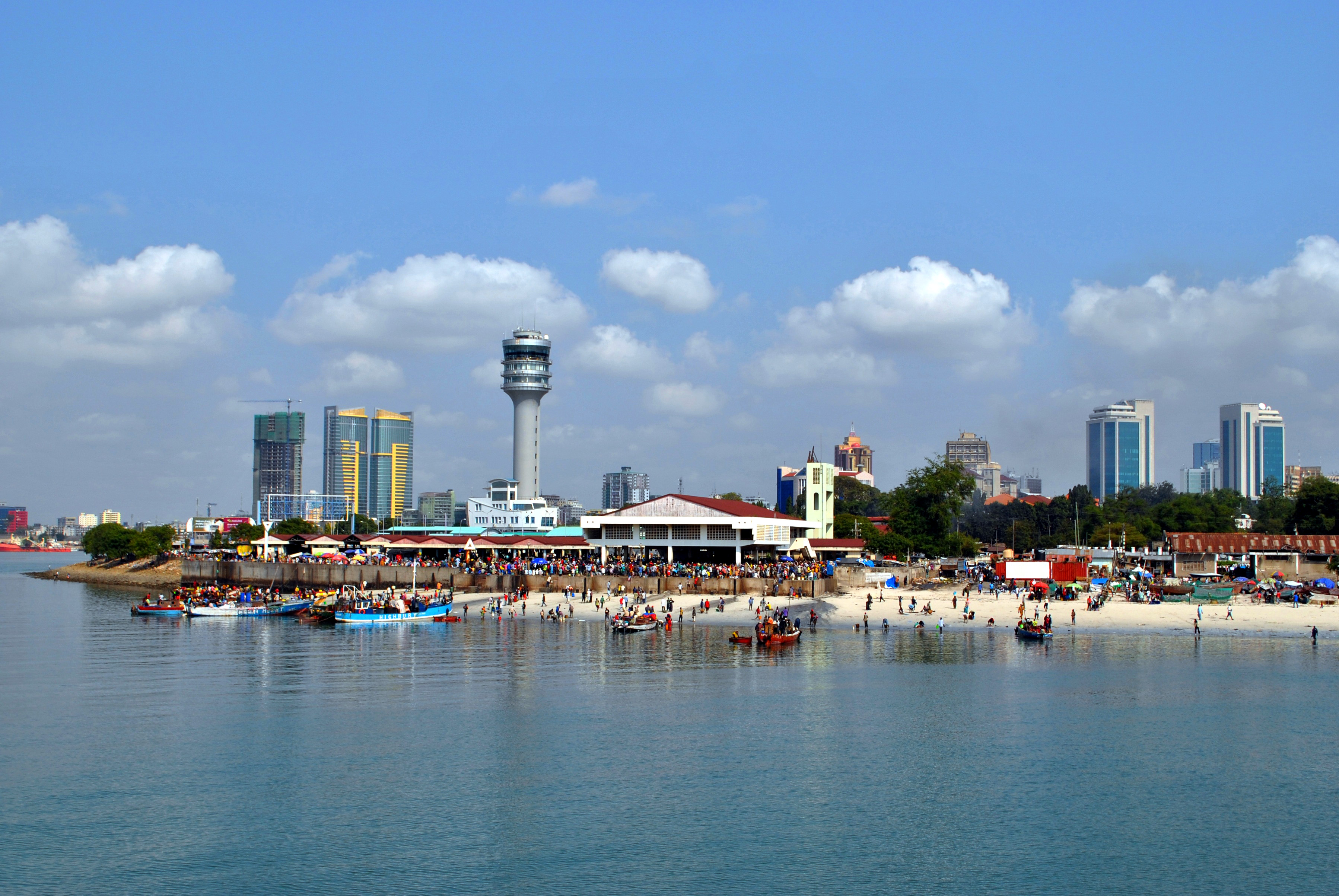 View of Dar es Salaam, the largest city in Tanzania