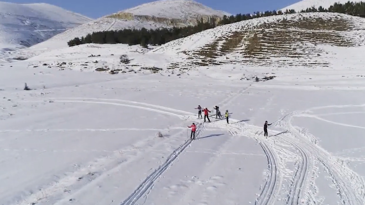 Still from the video "Expanding tourism options – winter tourism in the Shirak region"