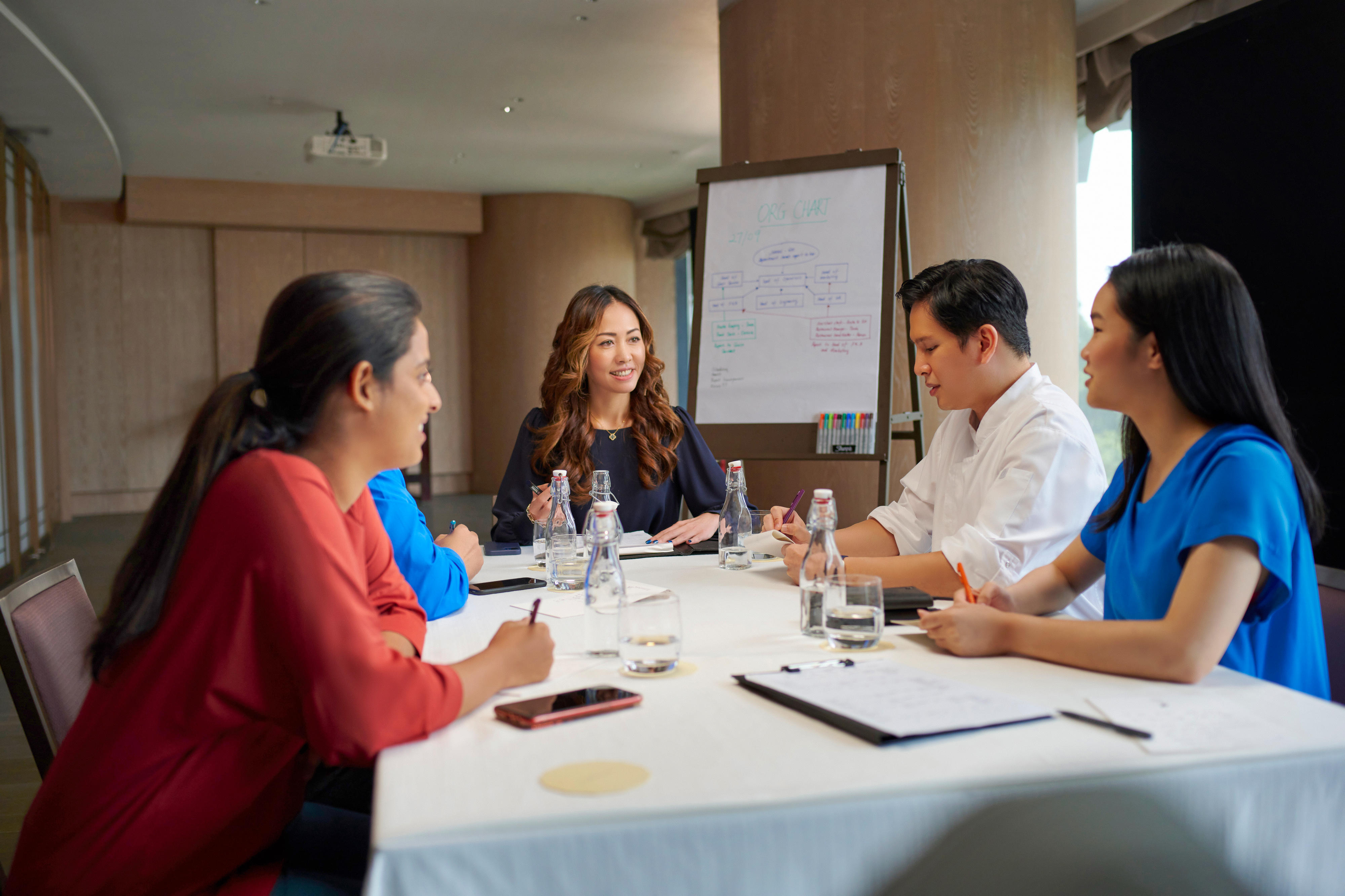 Management meeting at a hotel