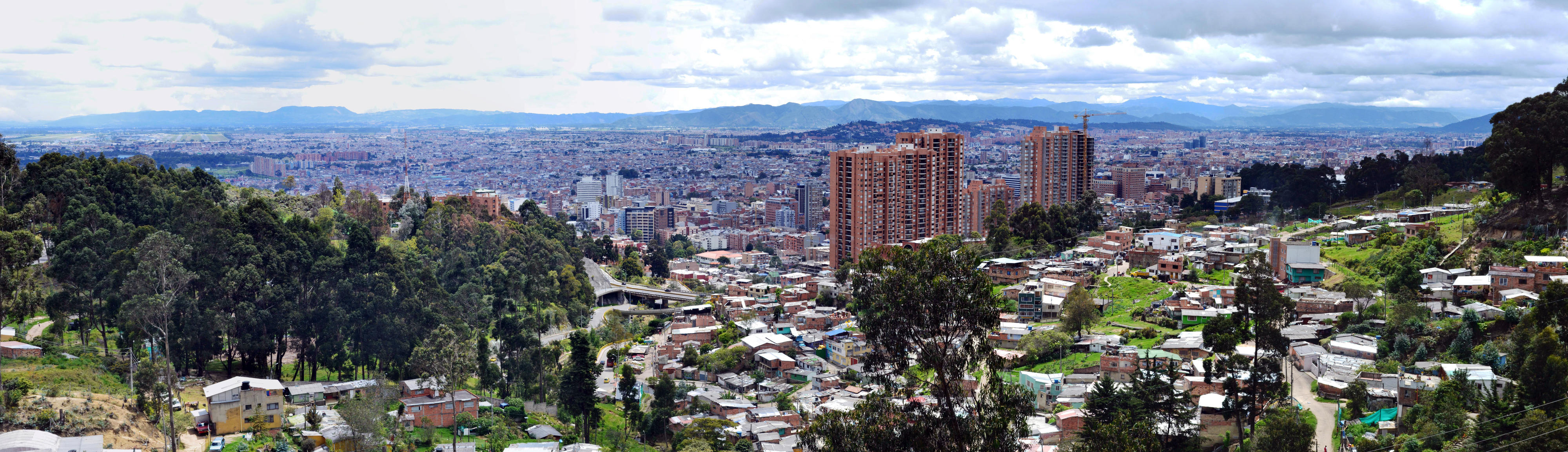 View of the Colombian capital Bogotá