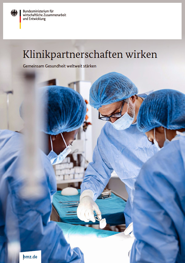 Titelseite der BMZ-Broschüre "Klinikpartnerschaften wirken"