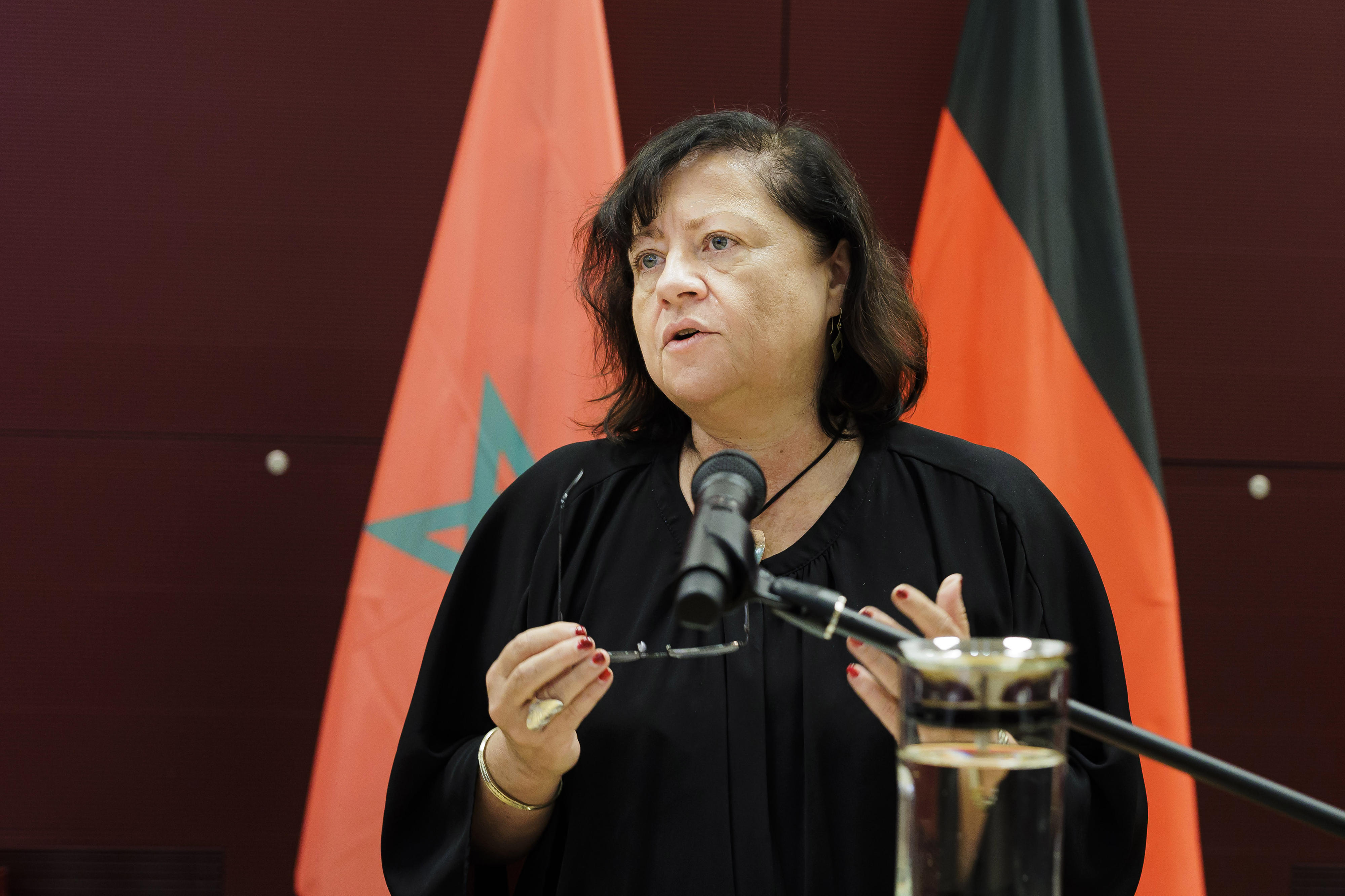 Die Parlamentarische Staatssekretärin Dr. Bärbel Kofler bei den Regierungsverhandlungen mit Marokko