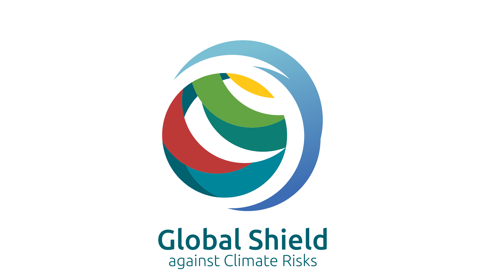 Logo: Global Shield against Climate Risks (Globaler Schutzschirm gegen Klimarisiken)