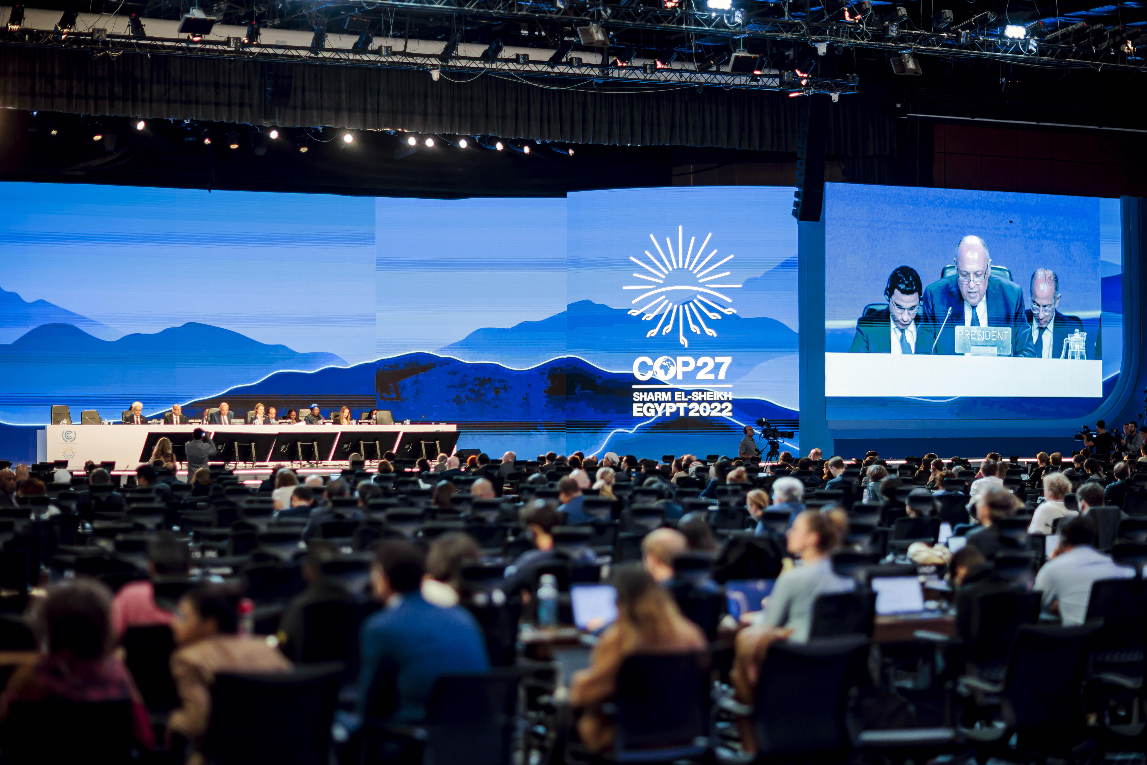 Plenary Session of the World Climate Conference (COP27) in Sharm El-Sheikh, Egypt, 20 November 2022