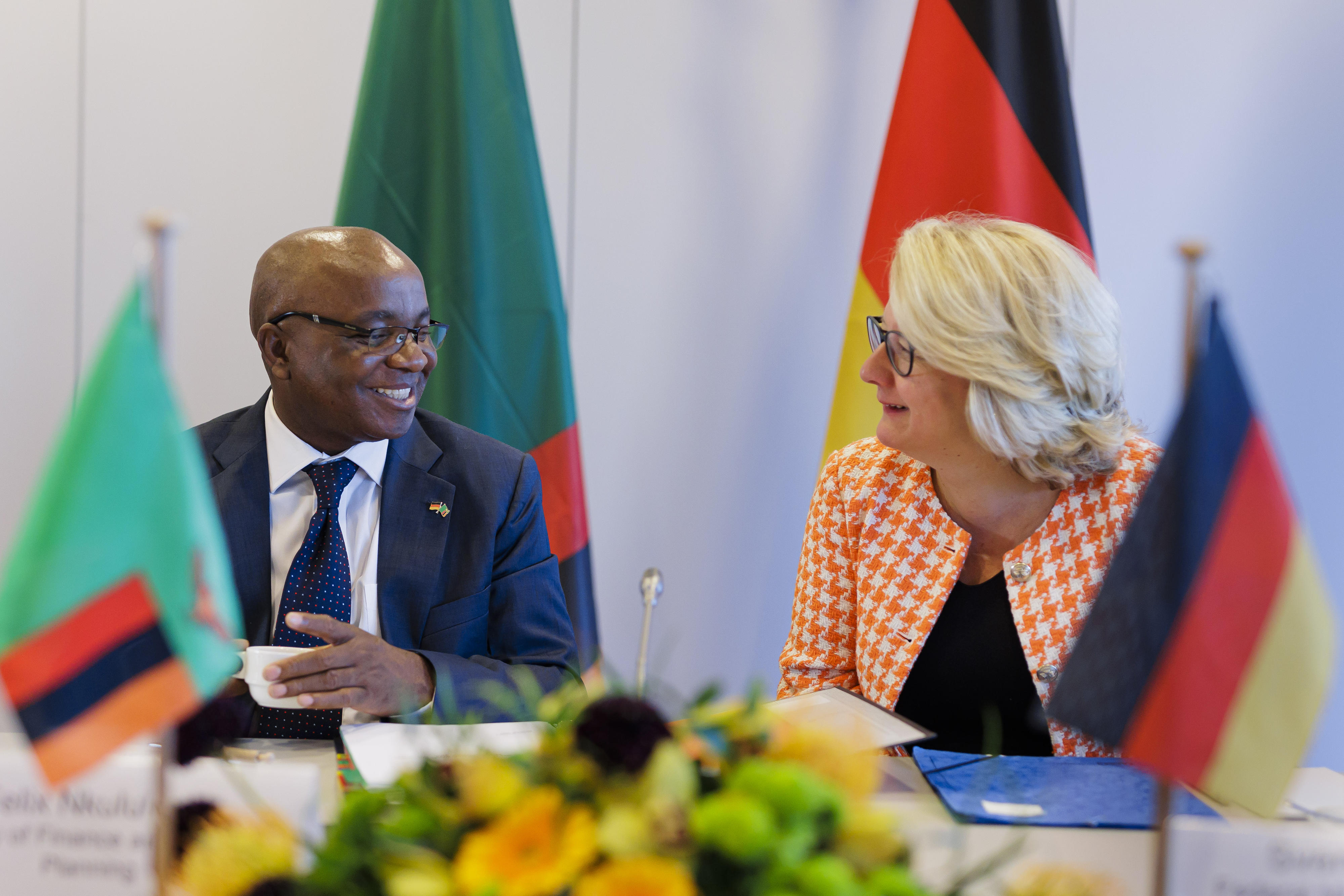 German-Zambian government negotiations at the BMZ in November 2022