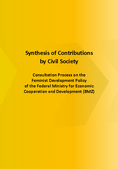 Cover: Synthesis of civil society contributions