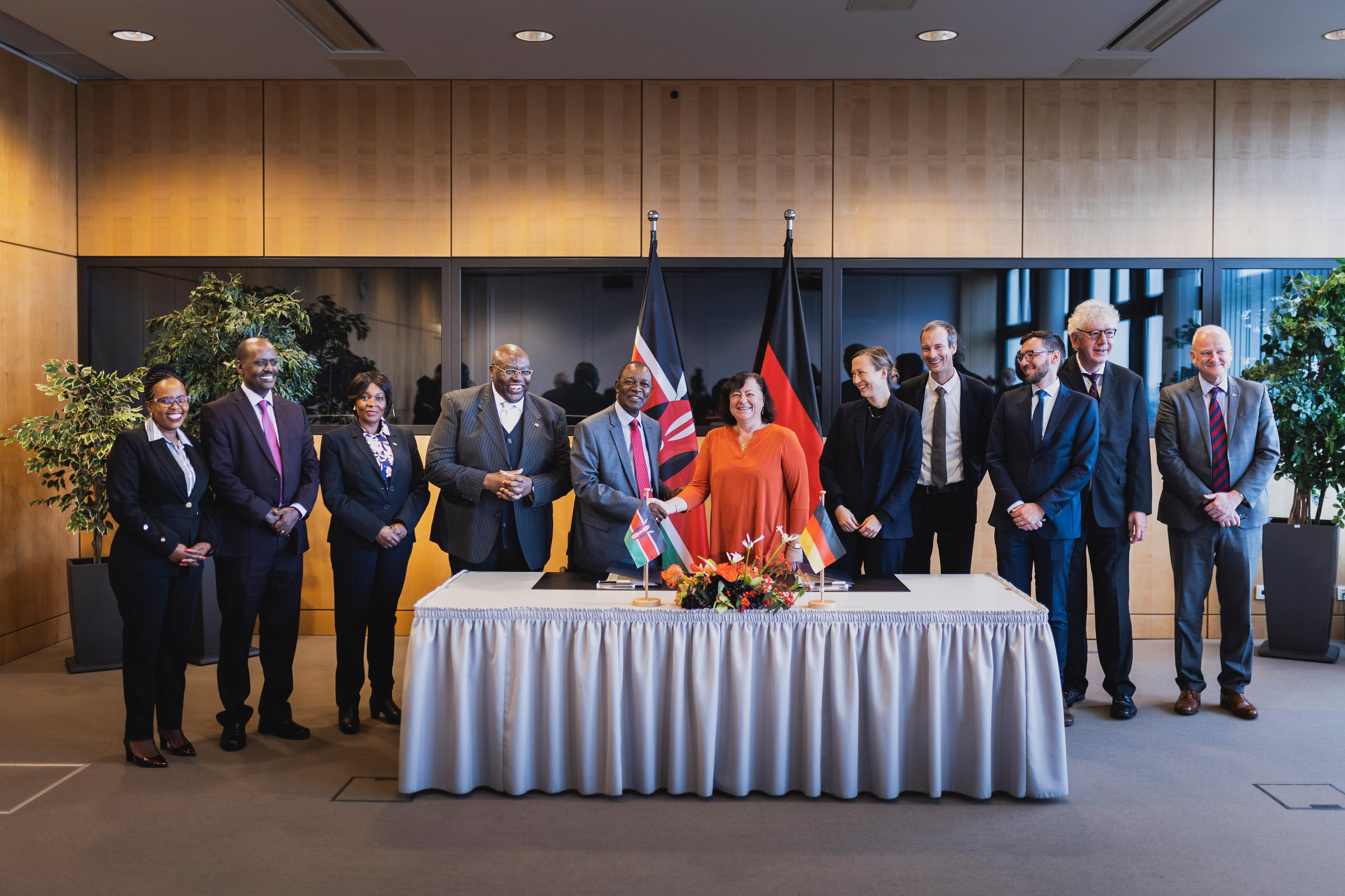 Regierungsverhandlungen mit Kenia im Dezember 2022 im BMZ in Berlin