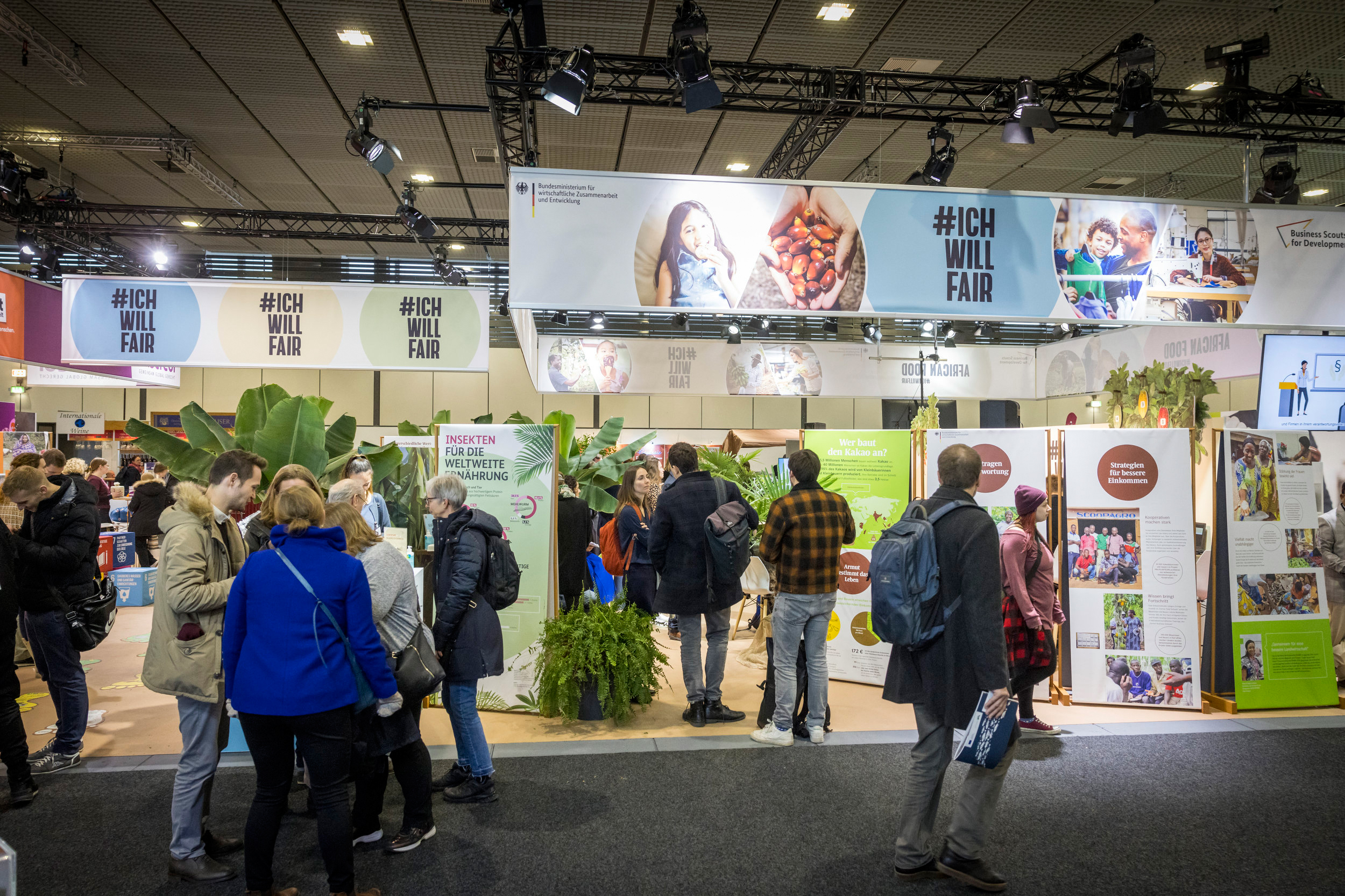 Der Stand des BMZ auf der Internationalen Grünen Woche 2023 in Berlin