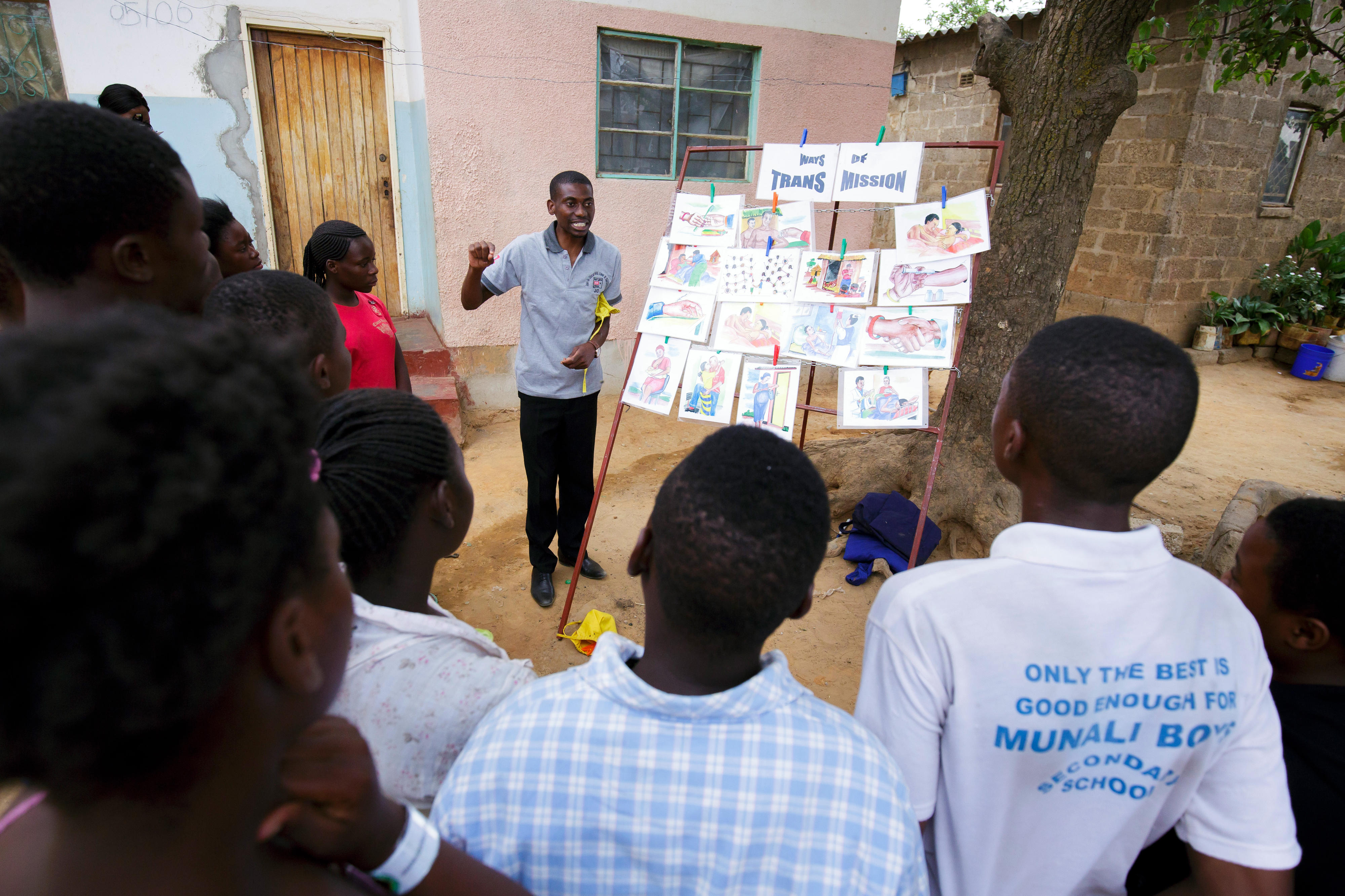 HIV-Präventionsmaßnahme in Lusaka, Sambia