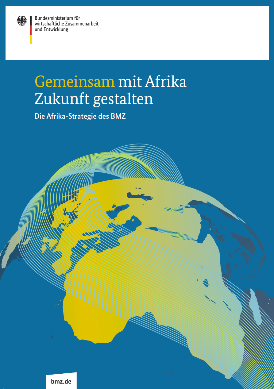 Titelseite der Publikation "Gemeinsam mit Afrika Zukunft gestalten"