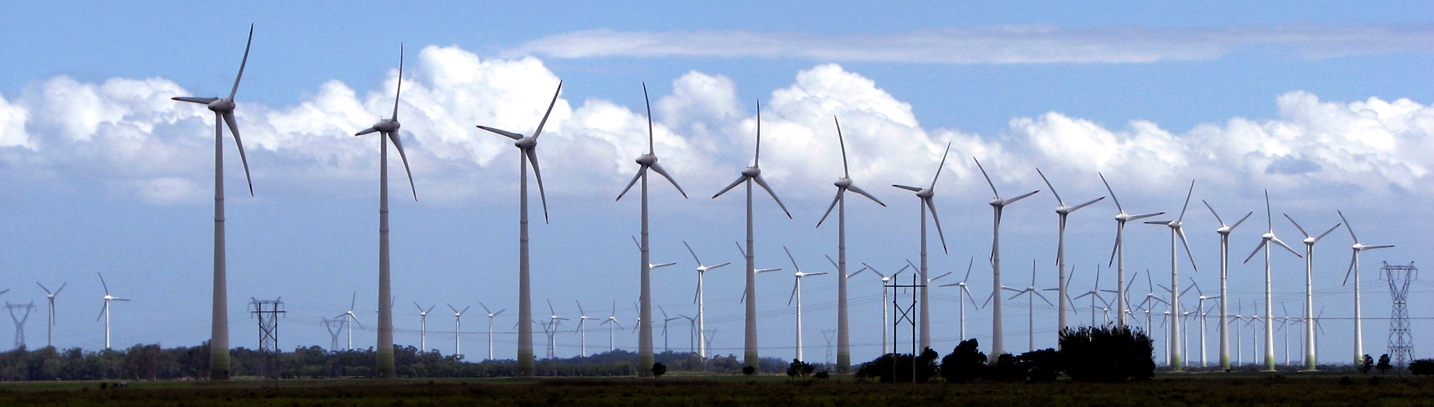 Wind farm in Osório, in the South of Brazil