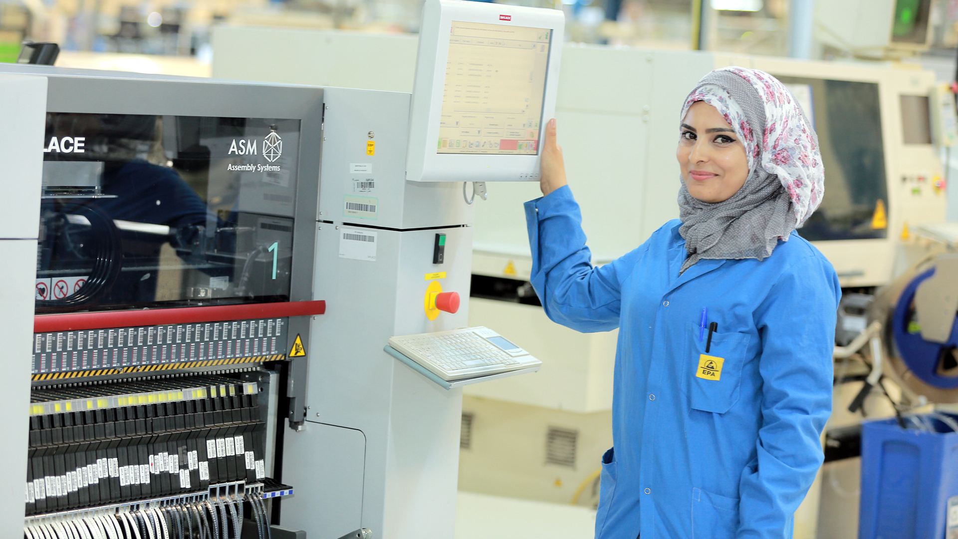 Employee in a company in Tunisia