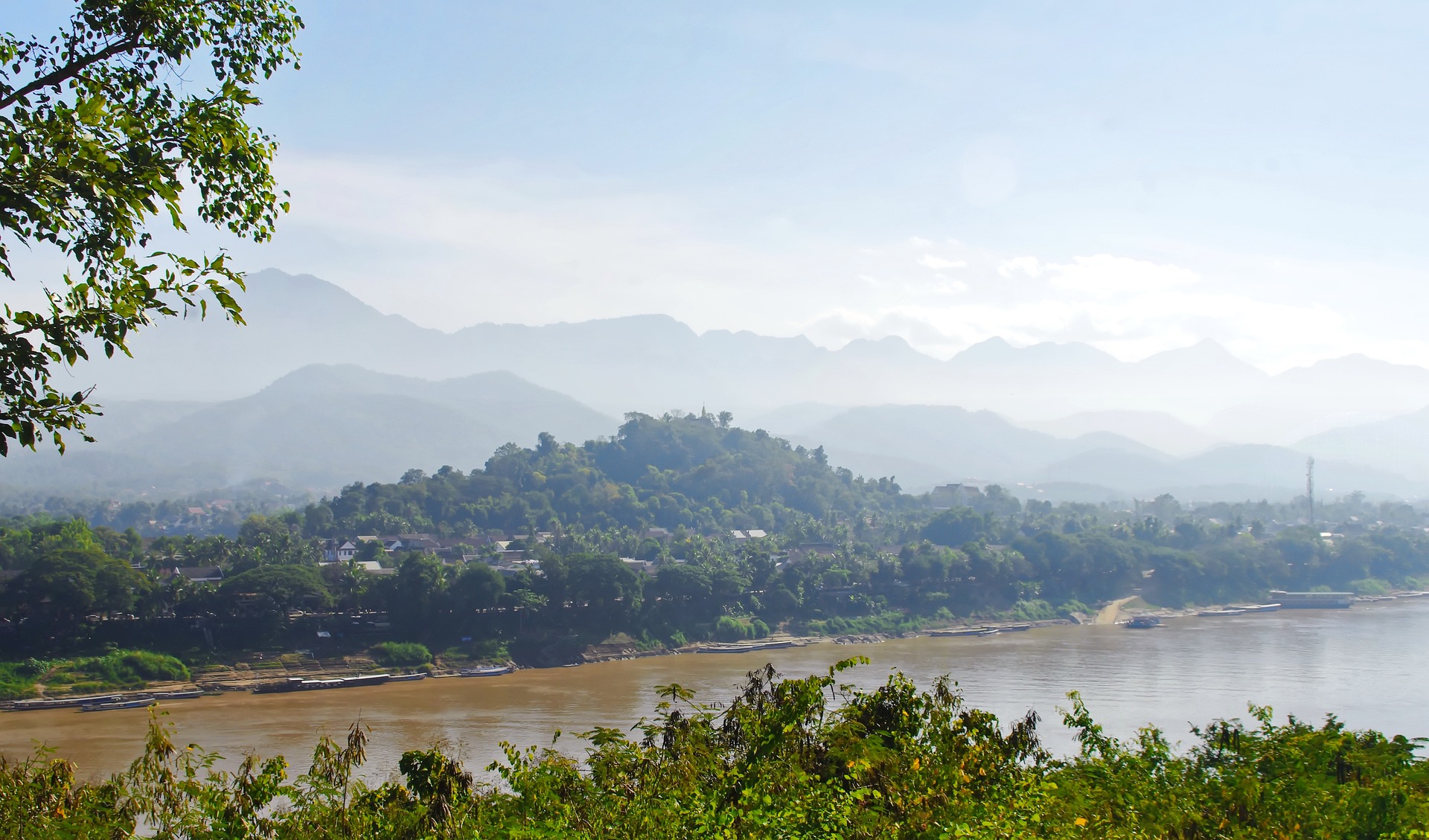 Der Fluss Mekong in Laos