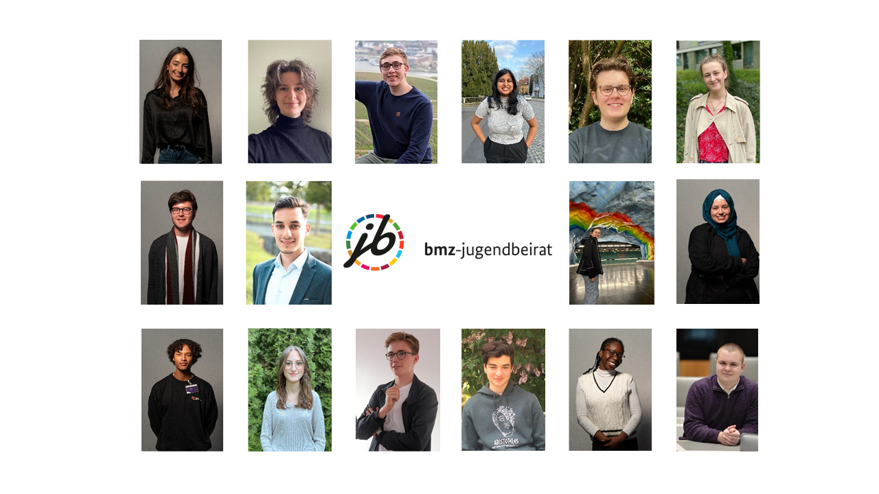 Die Mitglieder des BMZ-Jugendbeirats (Stand Februar 2023)