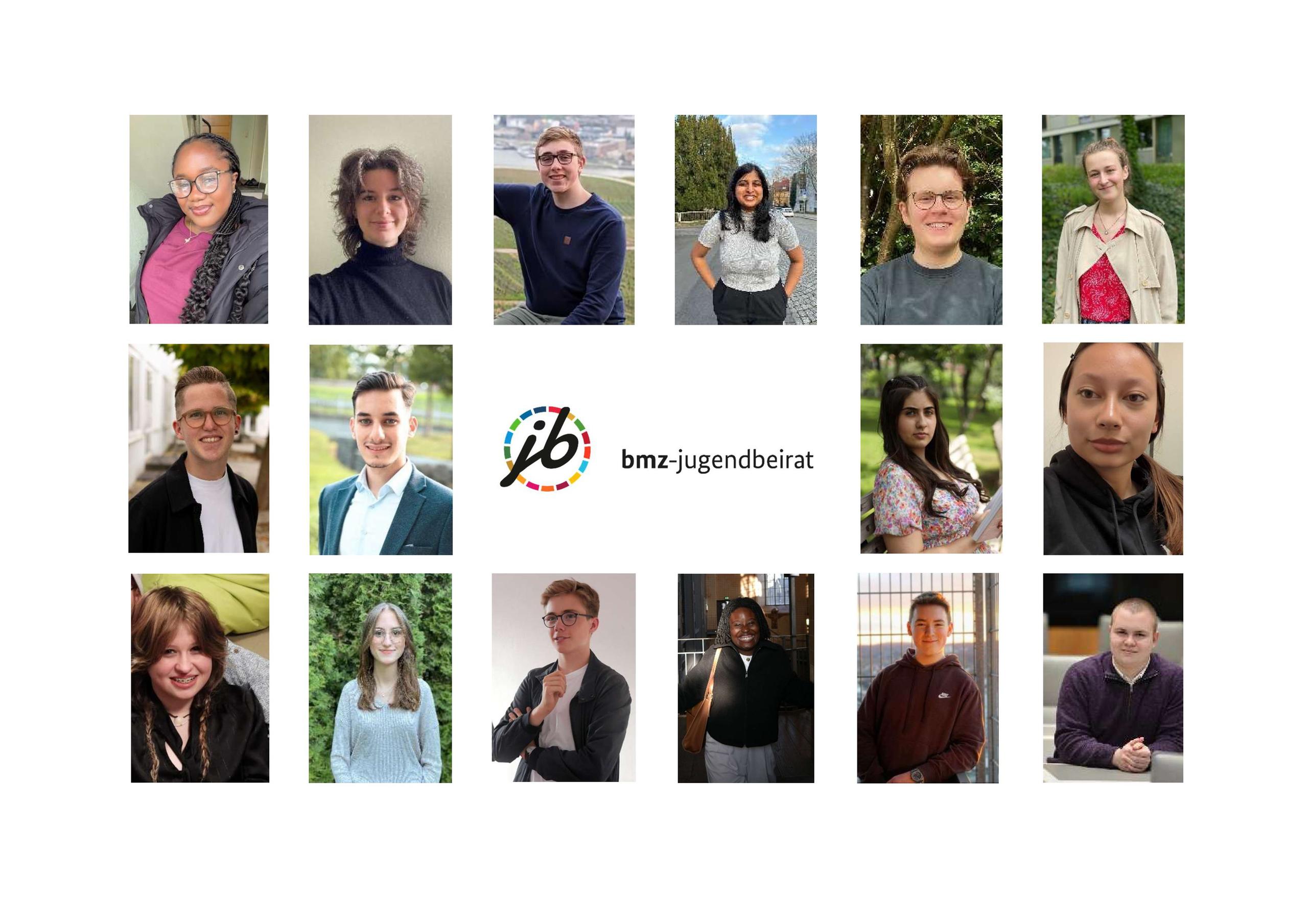Die Mitglieder des BMZ-Jugendbeirats (Stand November 2024)