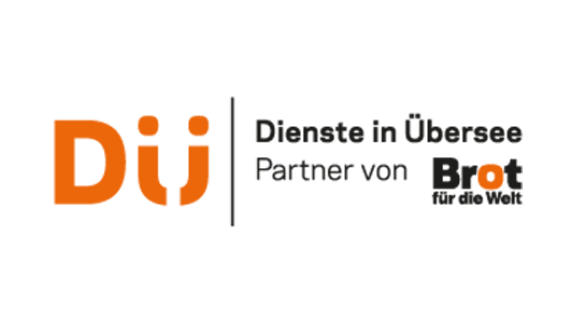 Logo: DÜ | Dienste in Übersee | Partner von Brot für die Welt