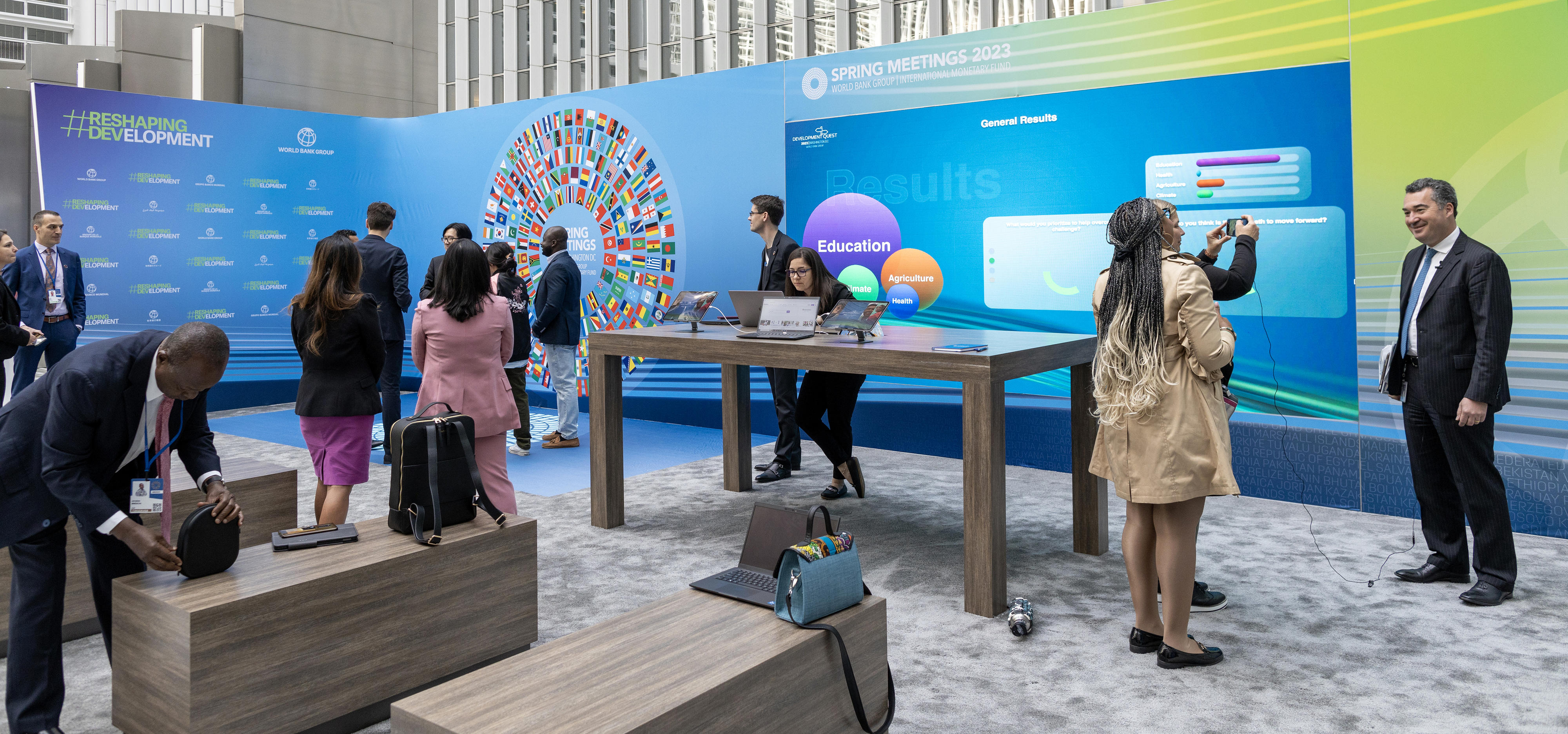 Participants at the World Bank Group Spring Meeting in Washington D.C.