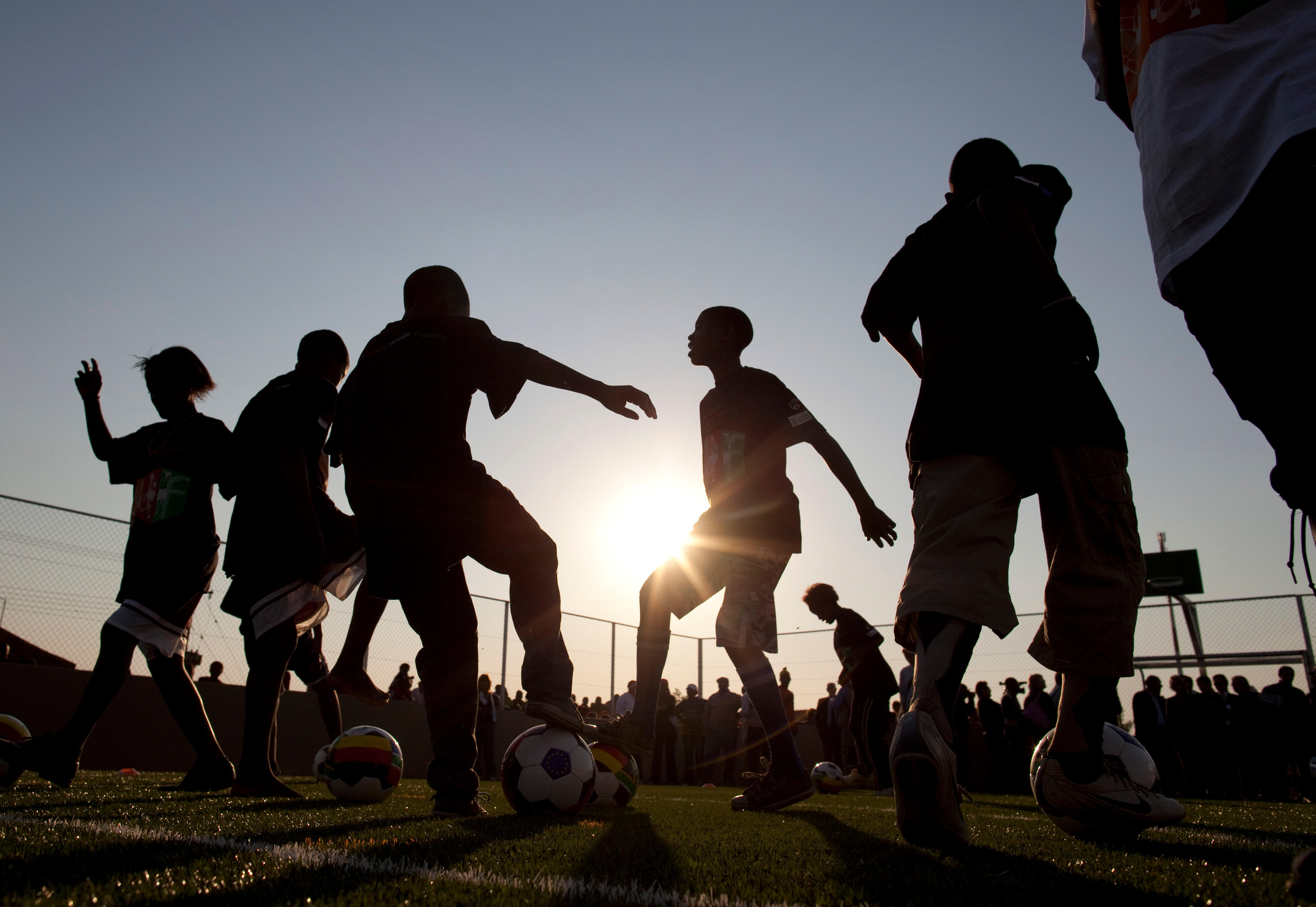 Football pitch in Africa