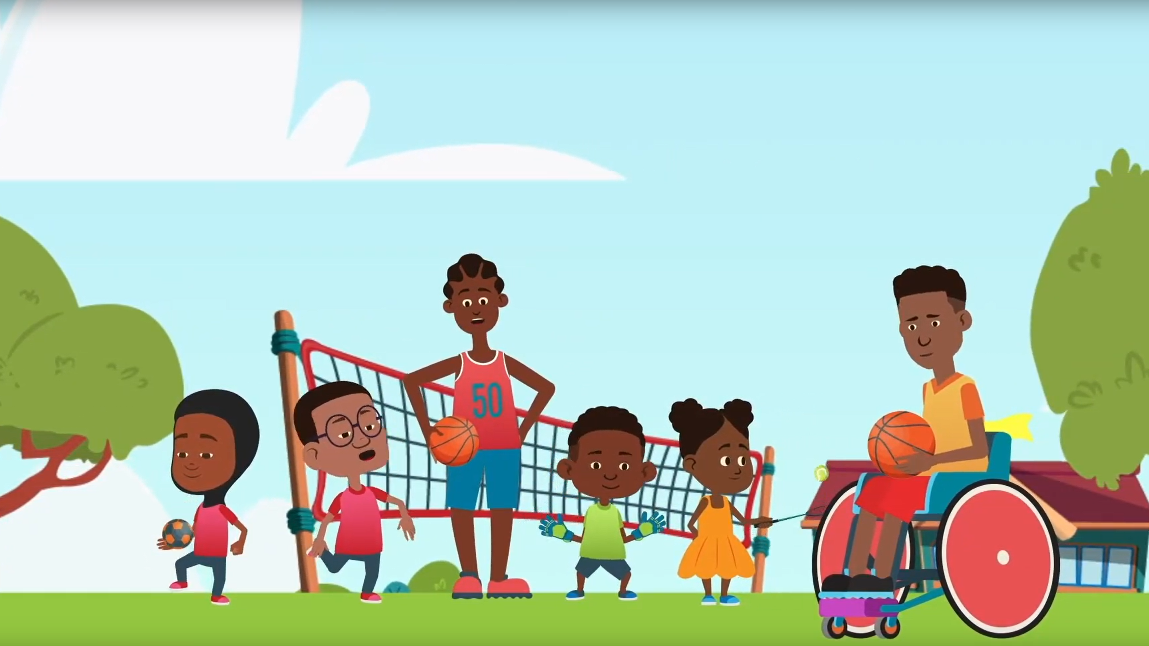 Still from the video "The Power of Physical Education and Sport"
