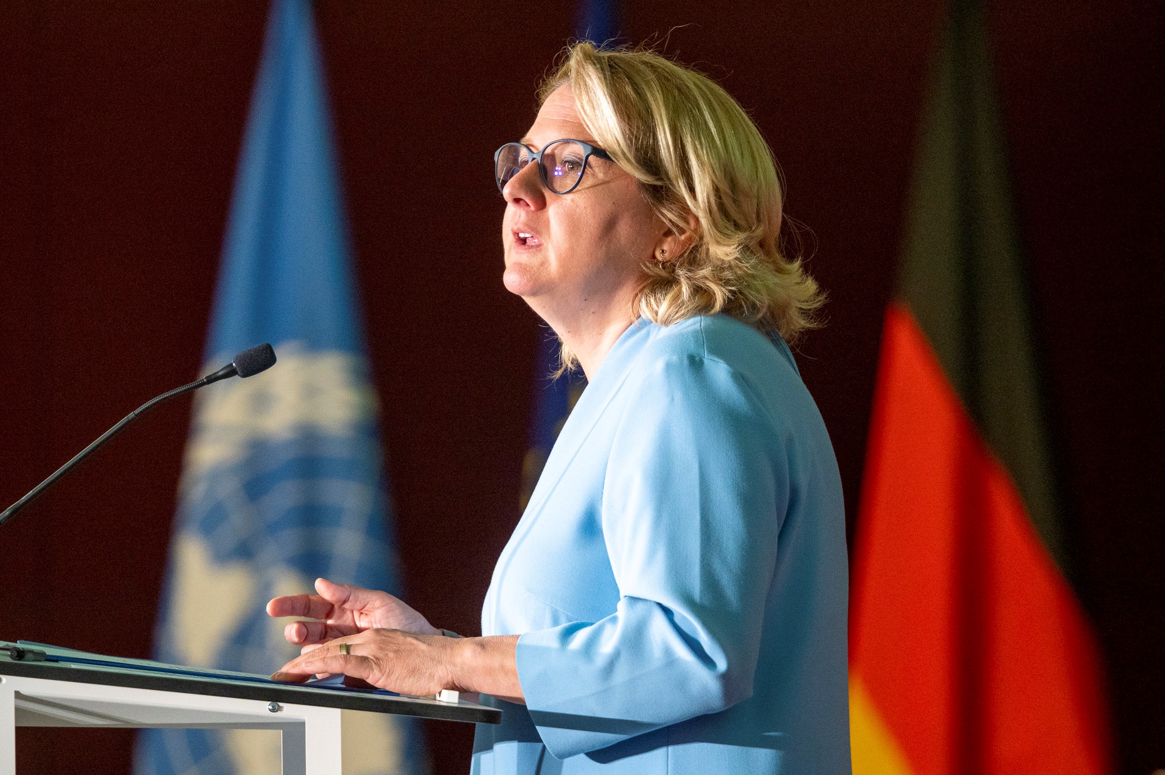 Federal Minister Svenja Schulze at the  High-Level Forum on Mineral Supply Chains