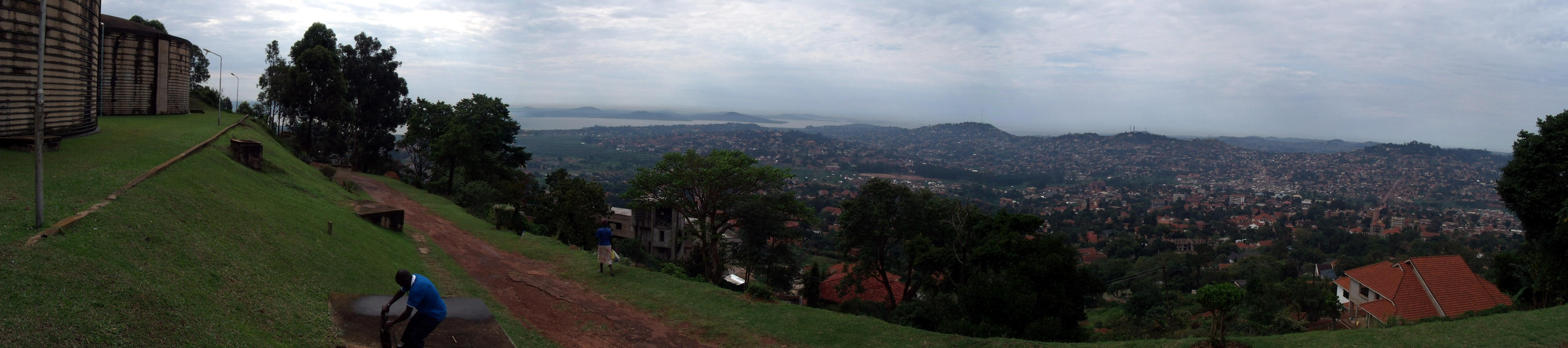 Blick auf Kampala, die Hauptstadt von Uganda