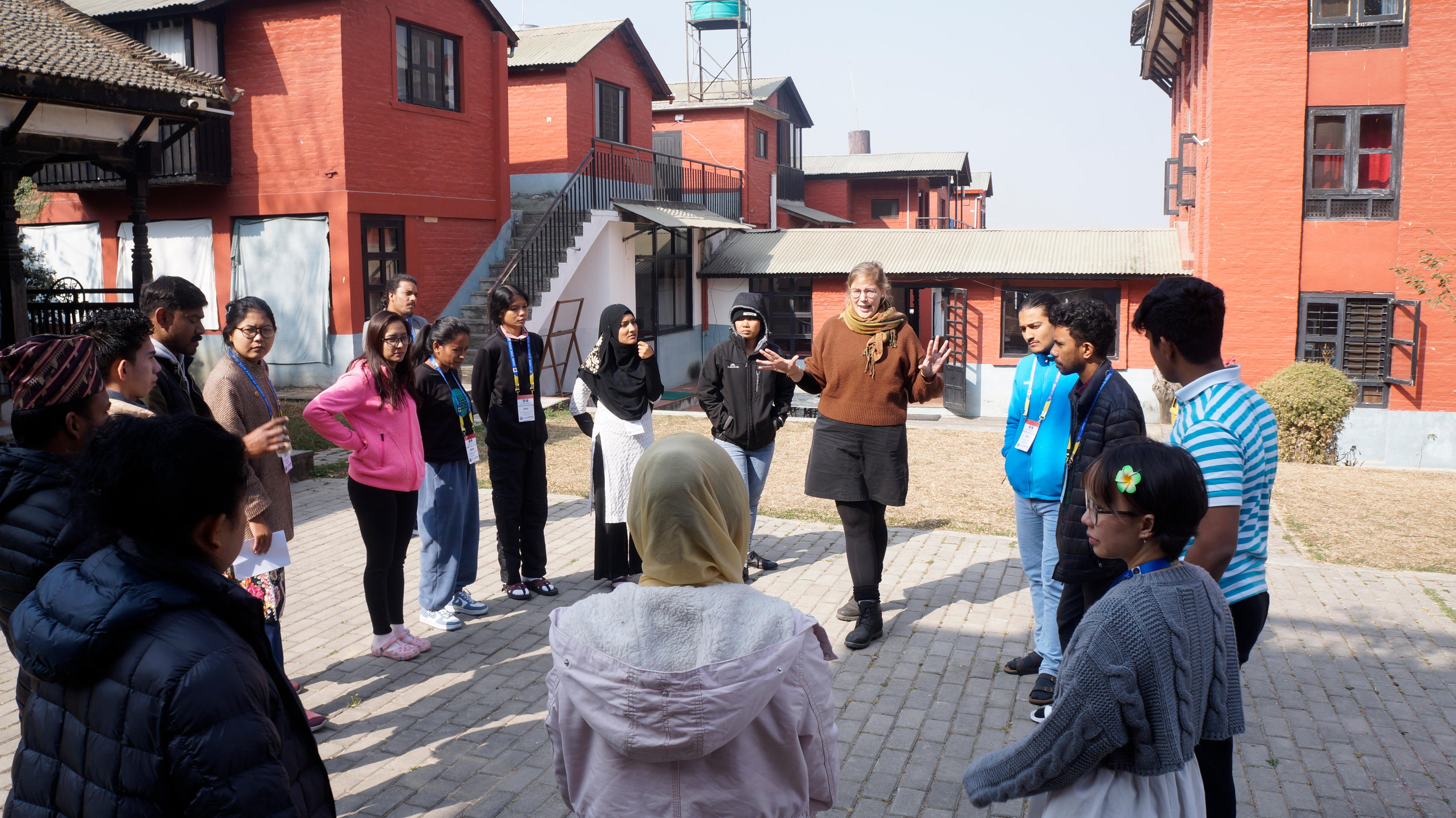 Annika Denkmann bei der ICF School of Peace, Nepal, 2023