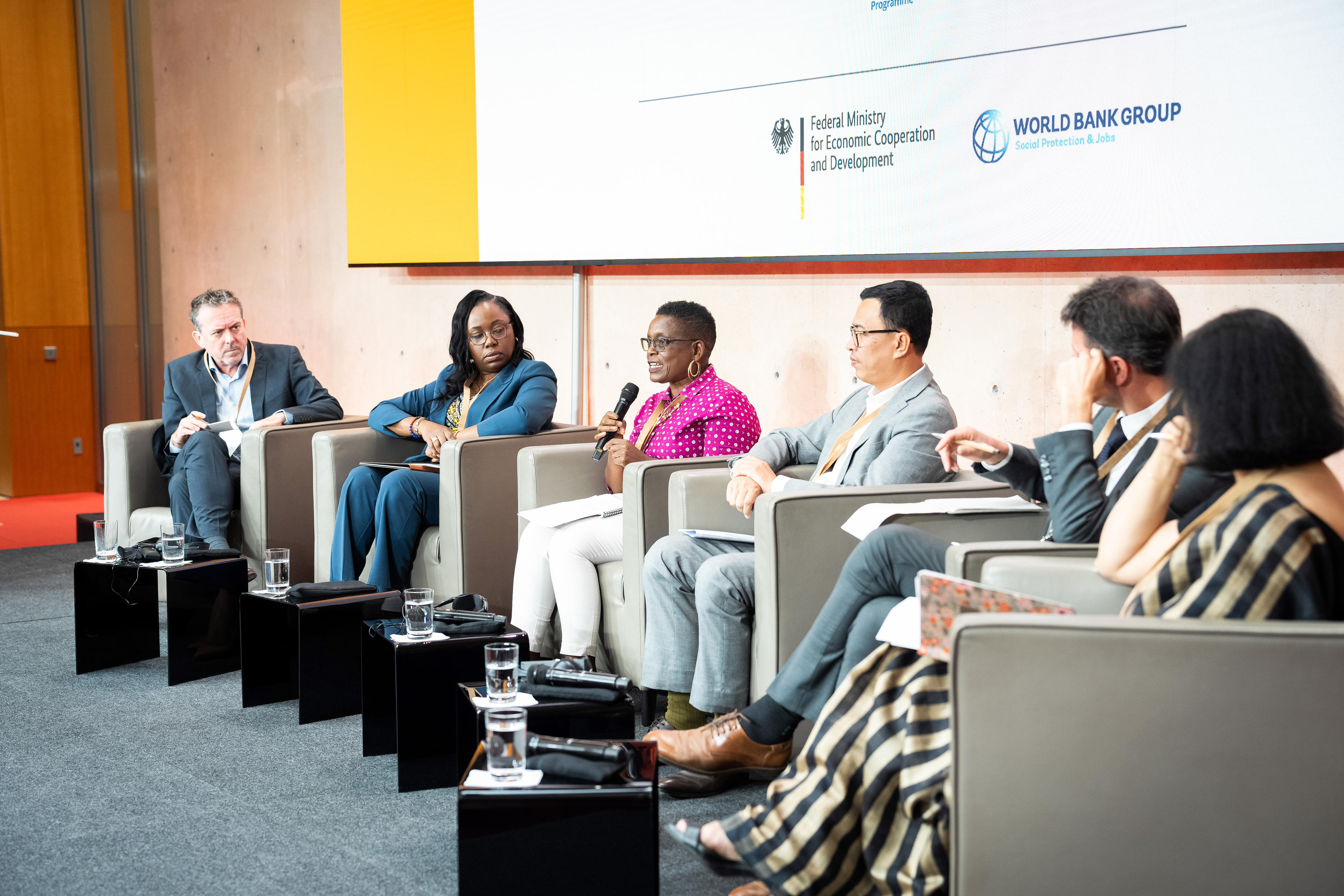 Participants of the conference "Global Forum on Social Protection" in Berlin