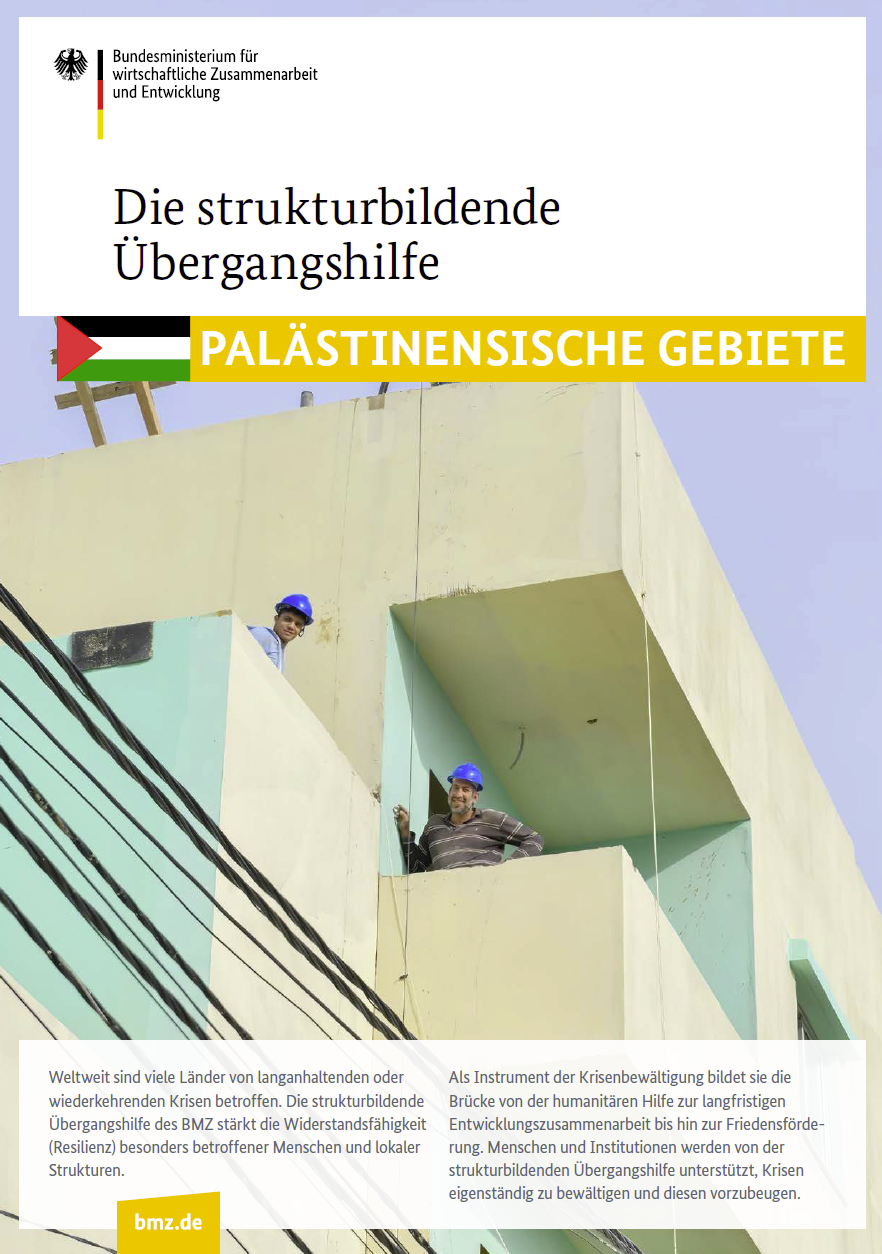 Titelblatt: Die strukturbildende Übergangshilfe in den Palästinensischen Gebieten