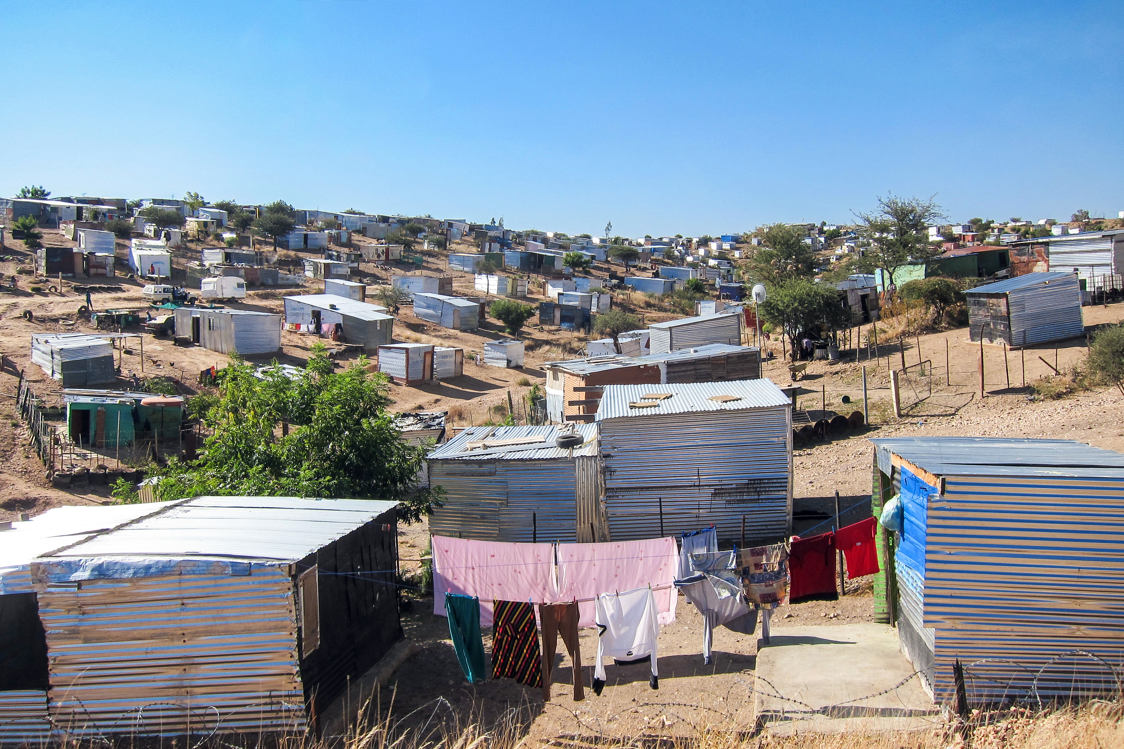 An informal settlement near Windhoek