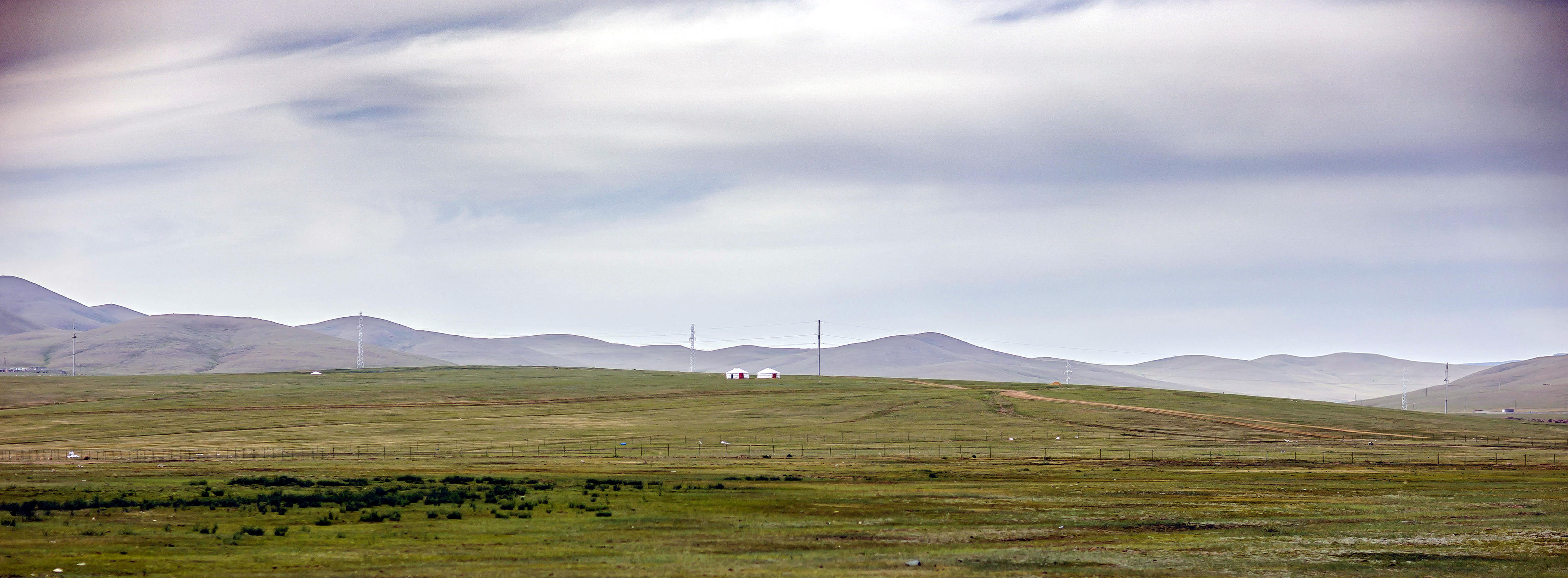 Jurte im Altai-Gebirge nahe der Grenze zwischen der Mongolei und Sibirien