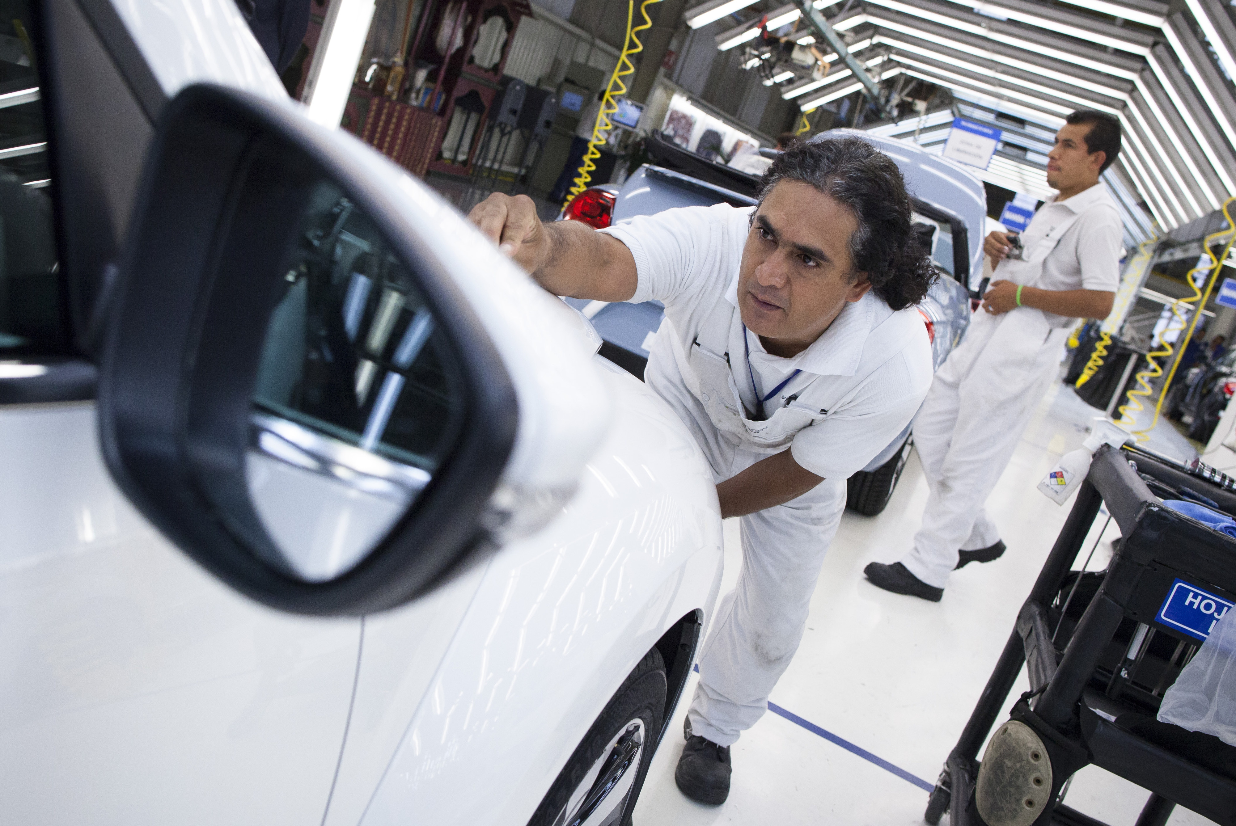 Fertigung einer Autokarosserie in Mexiko