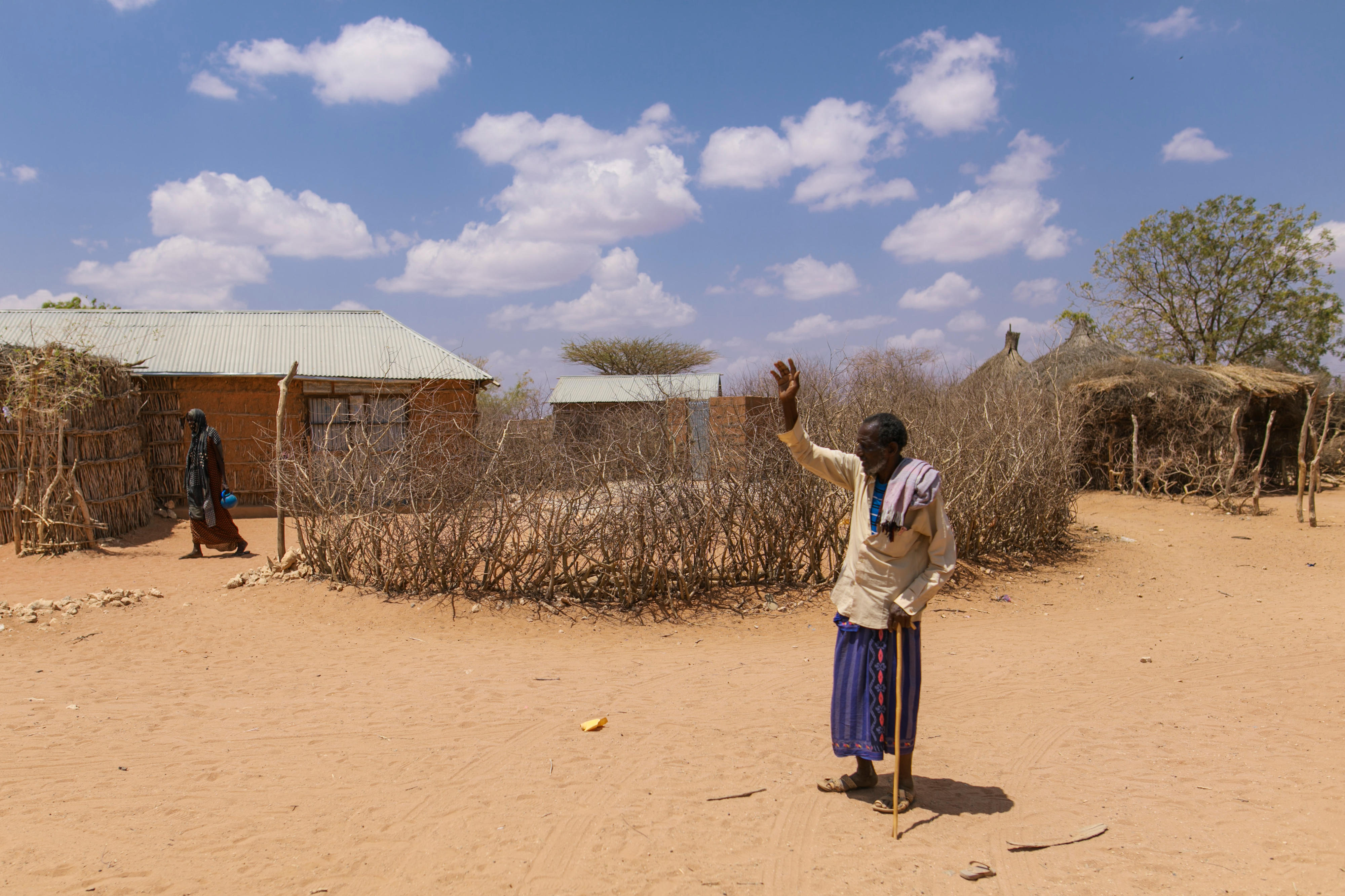 Village in the Somali region of Ethiopia where nomads have settled because of the ongoing drought
